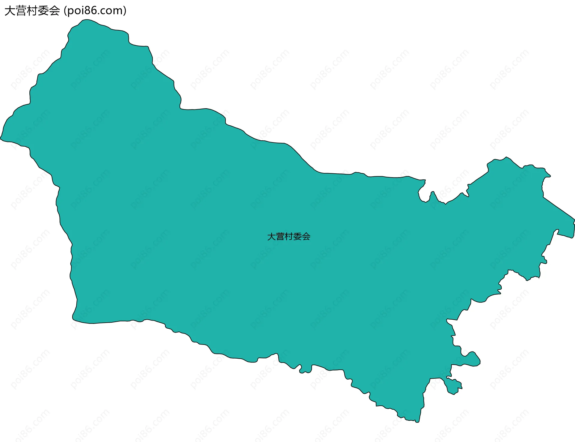 大营村委会边界地图