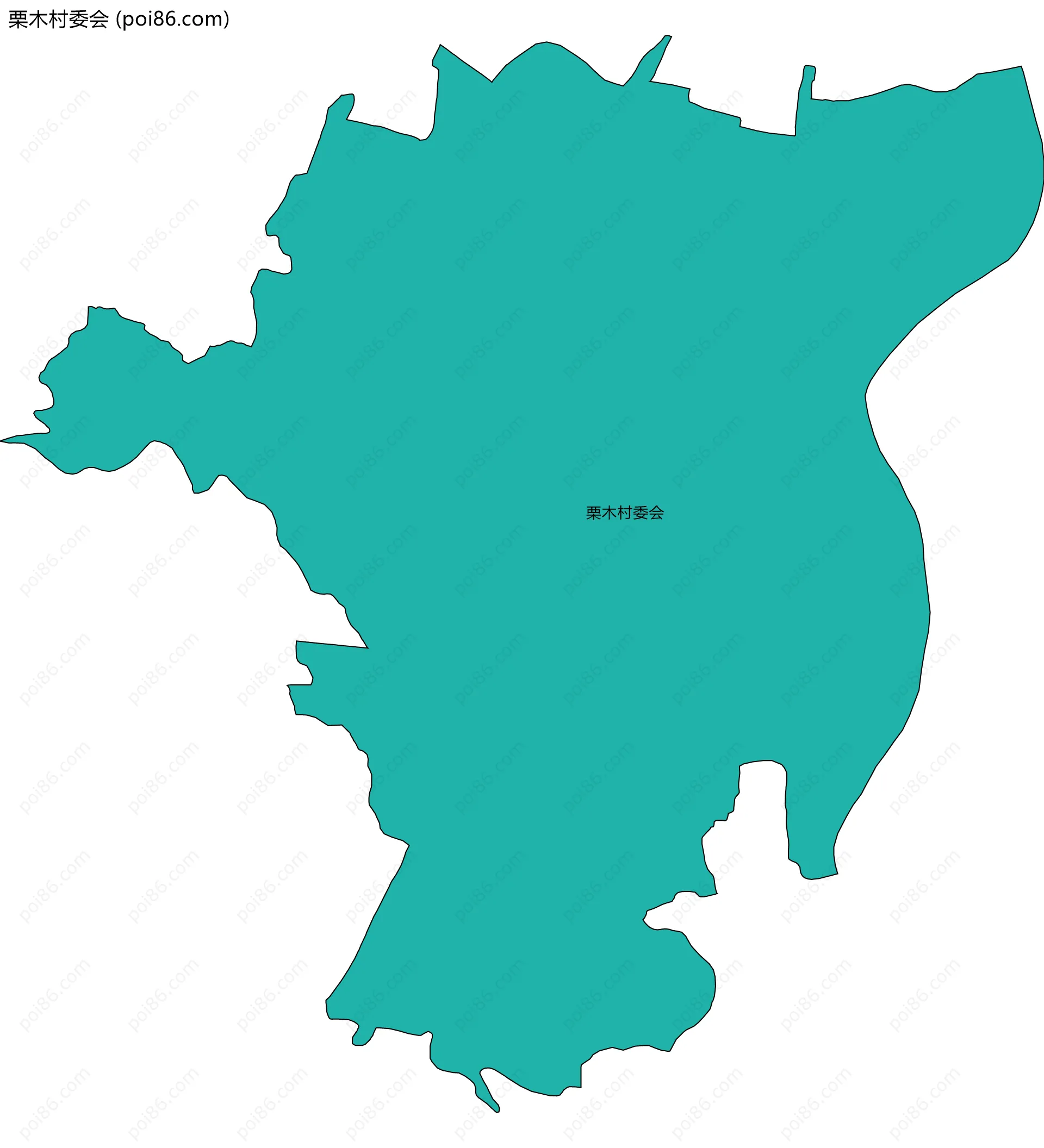 栗木村委会边界地图