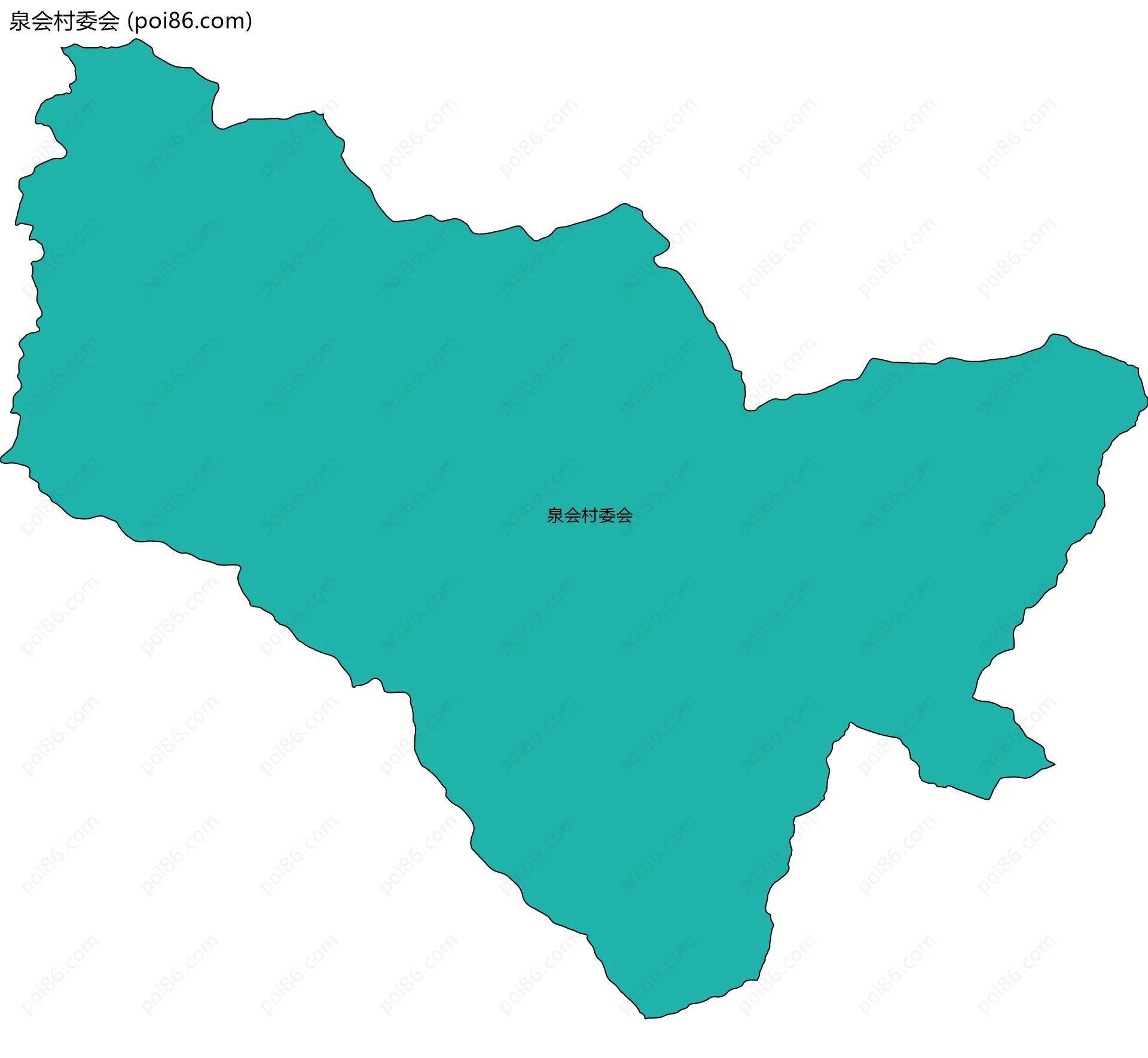 泉会村委会边界地图