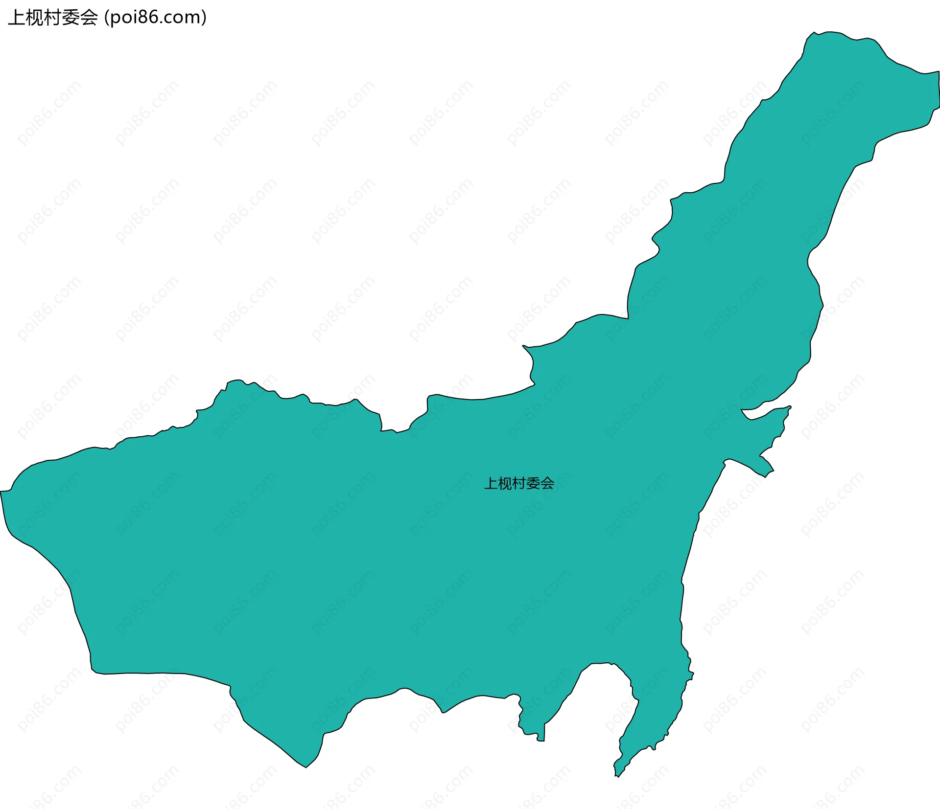 上枧村委会边界地图