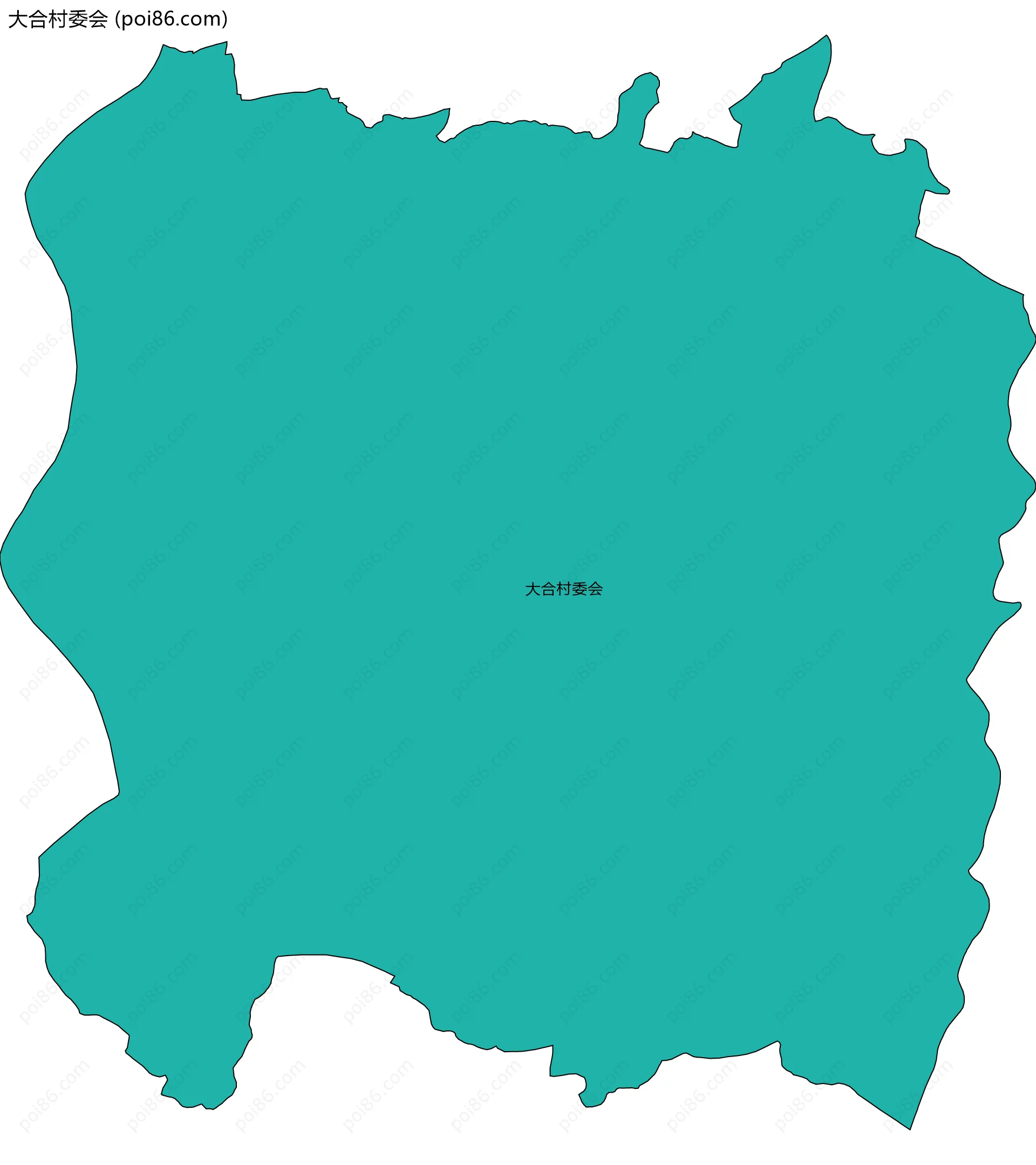 大合村委会边界地图