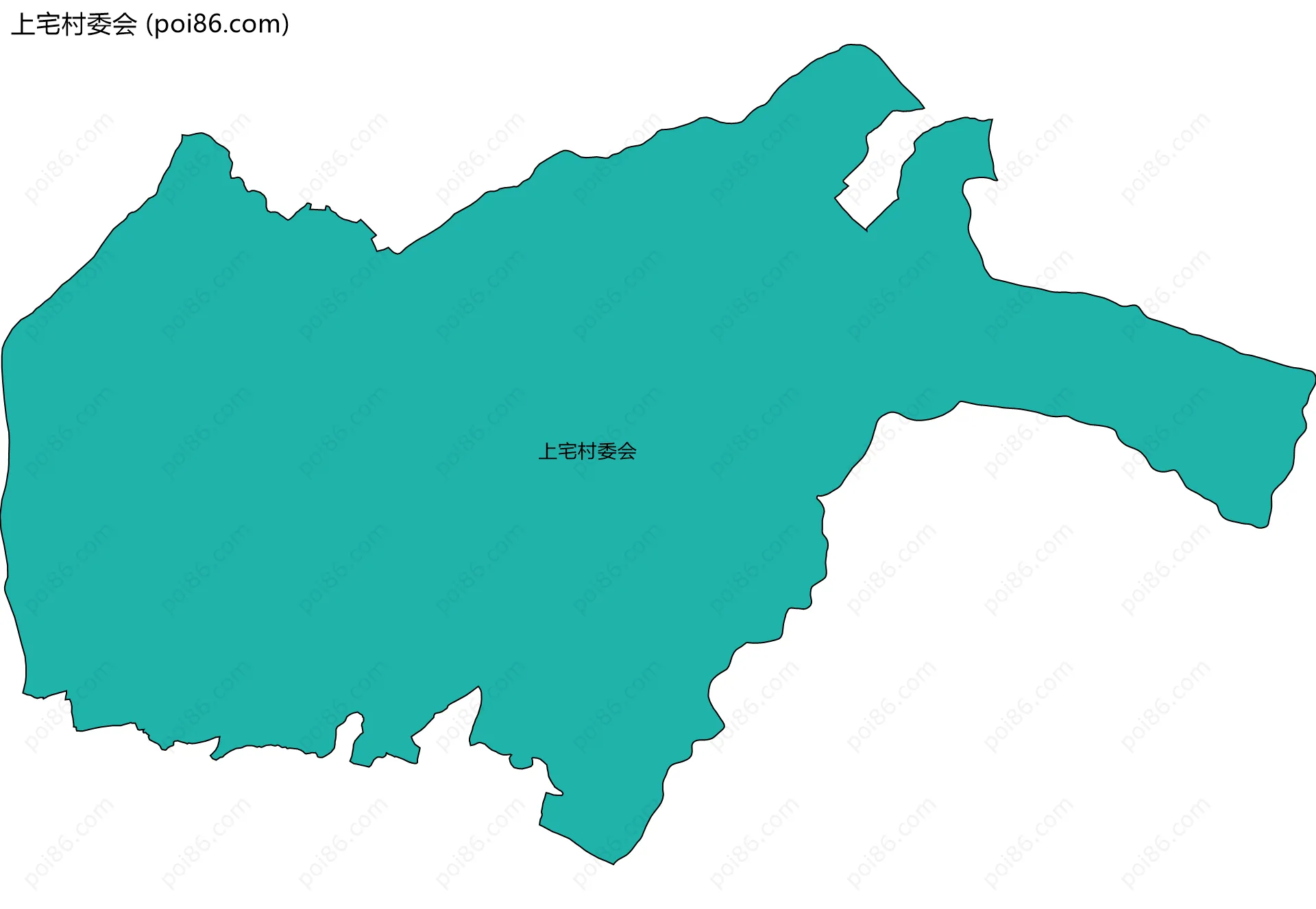 上宅村委会边界地图