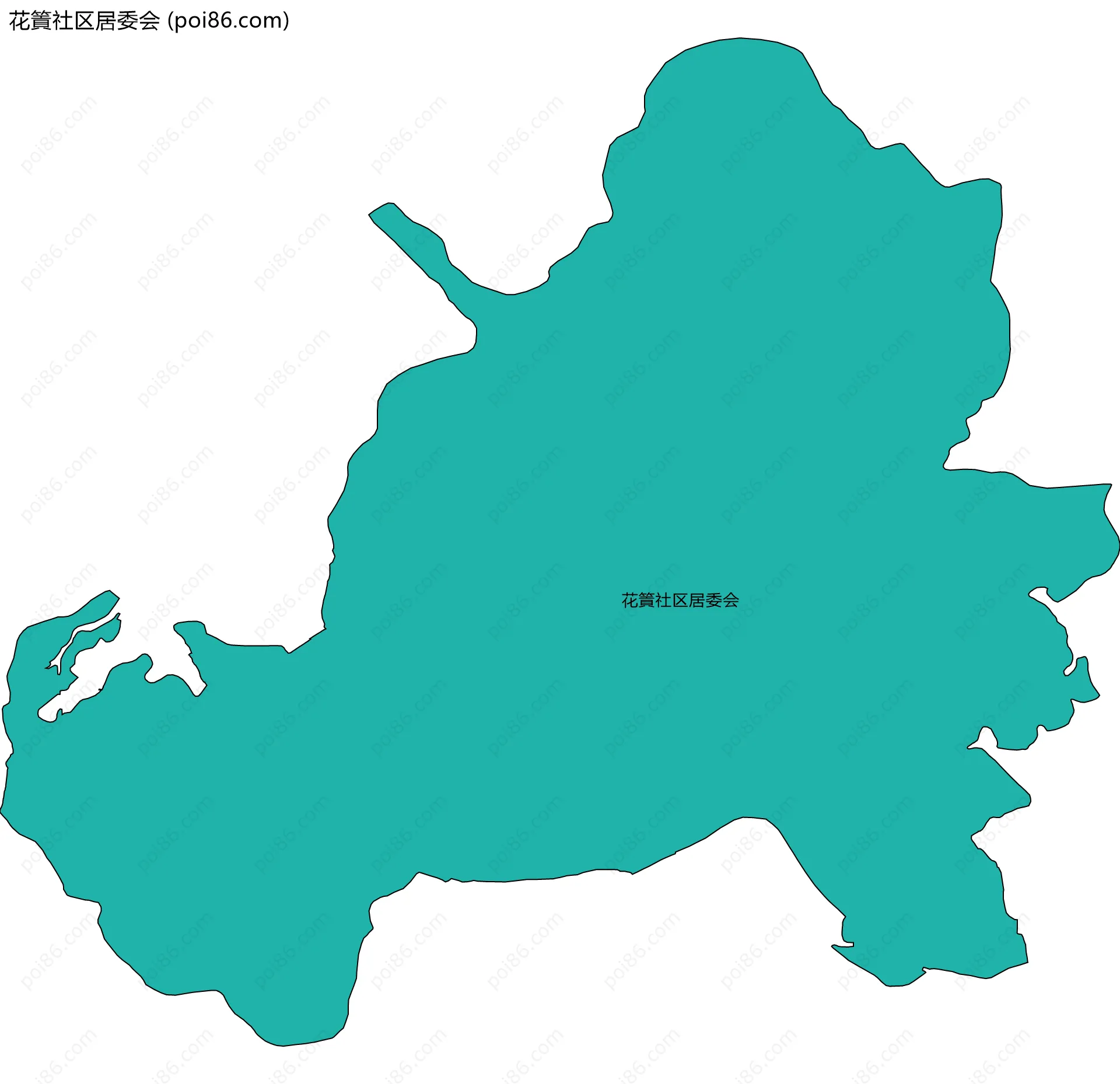花篢社区居委会边界地图