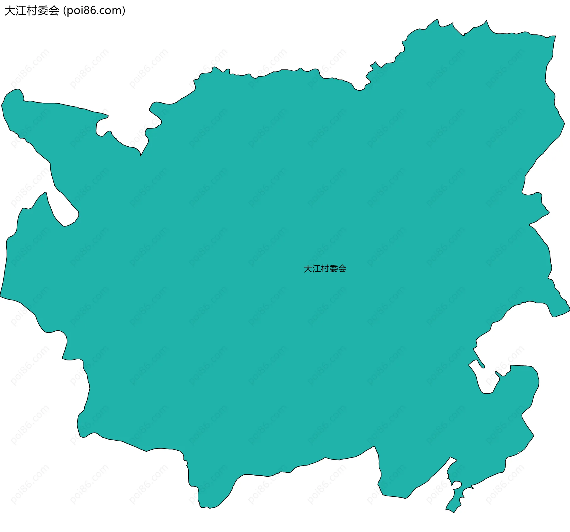 大江村委会边界地图