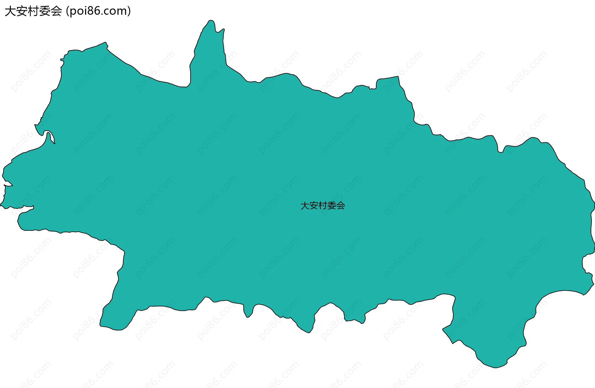 大安村委会边界地图