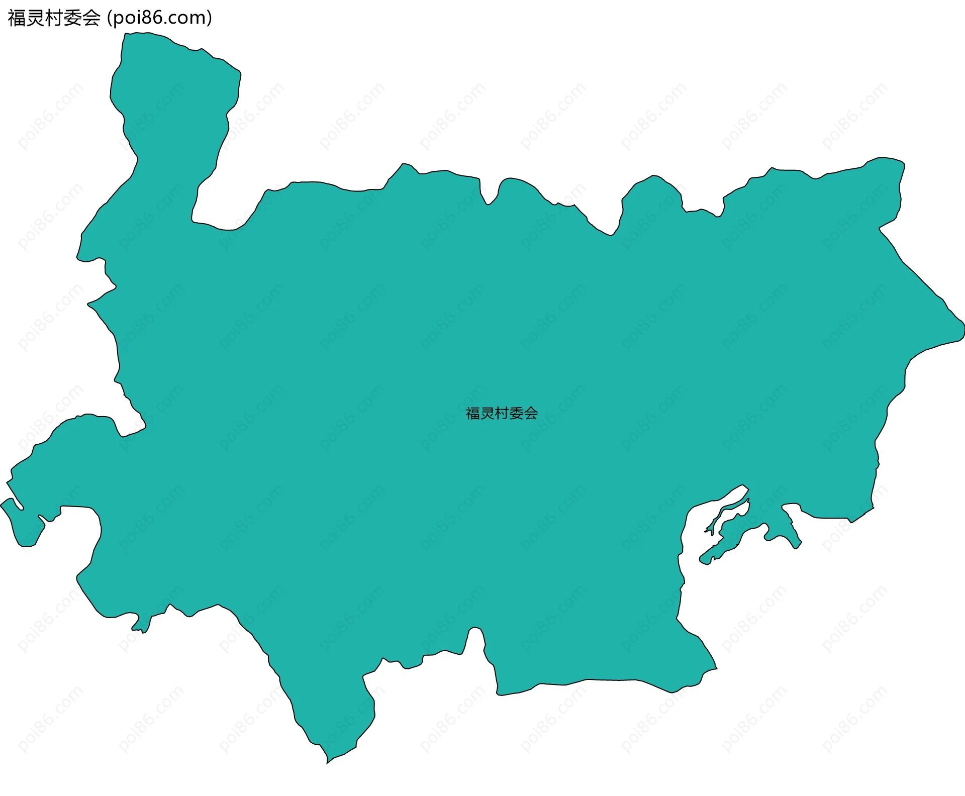 福灵村委会边界地图