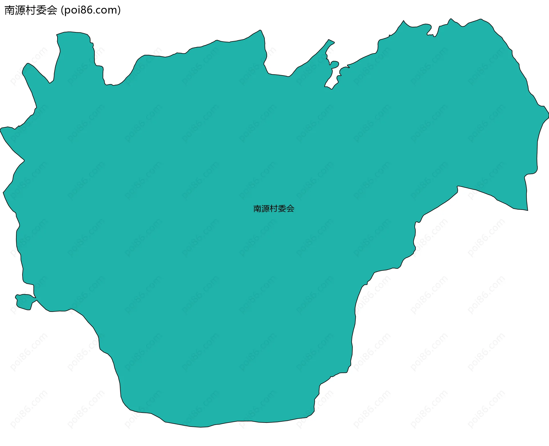 南源村委会边界地图