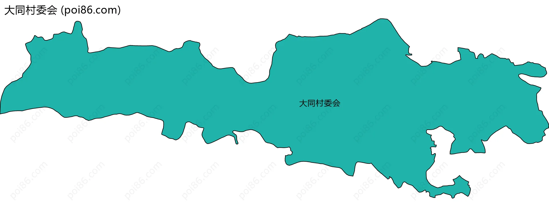 大同村委会边界地图