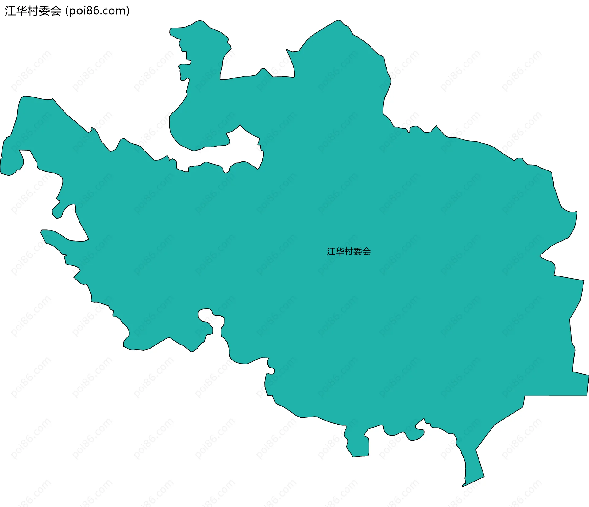 江华村委会边界地图