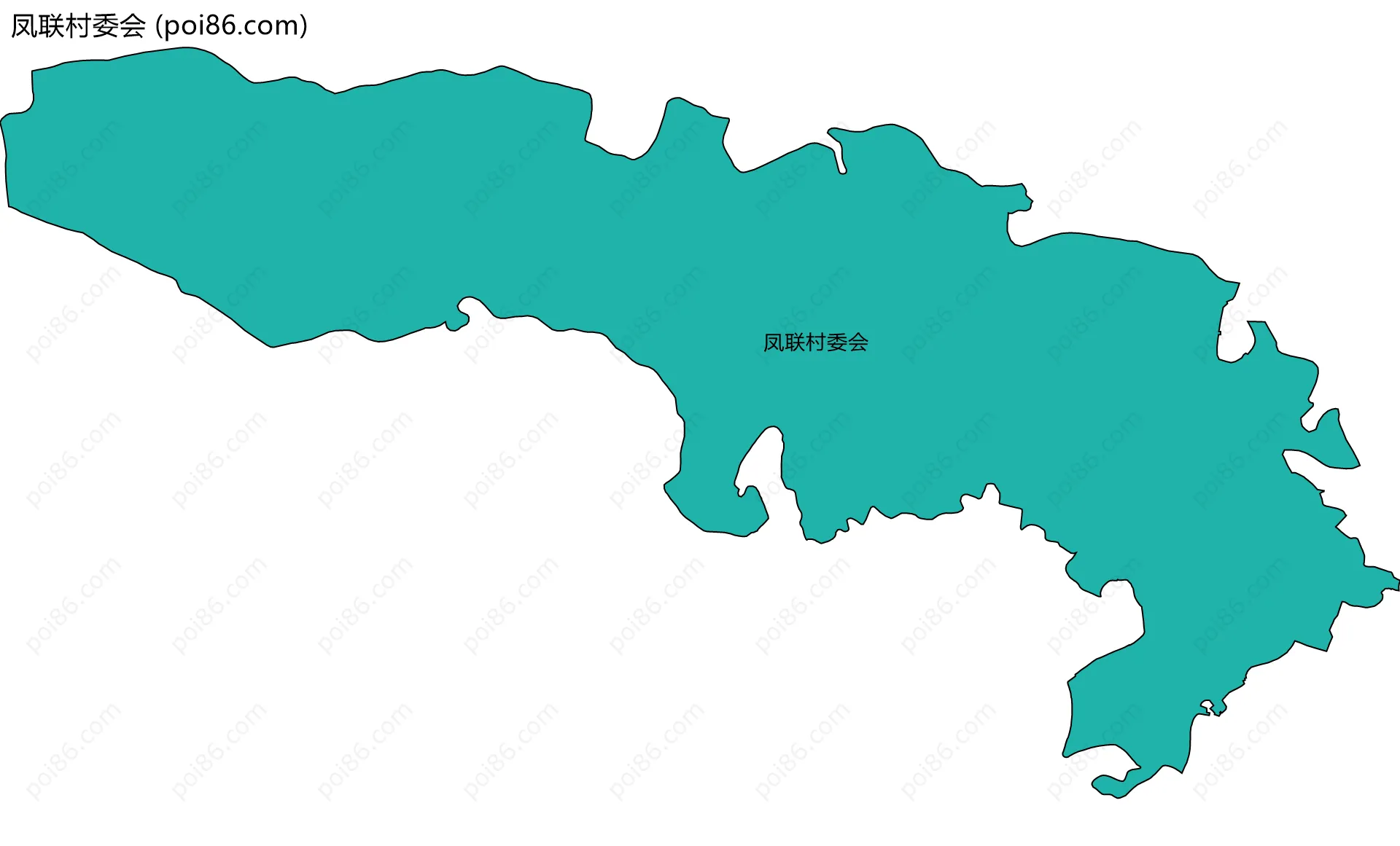 凤联村委会边界地图