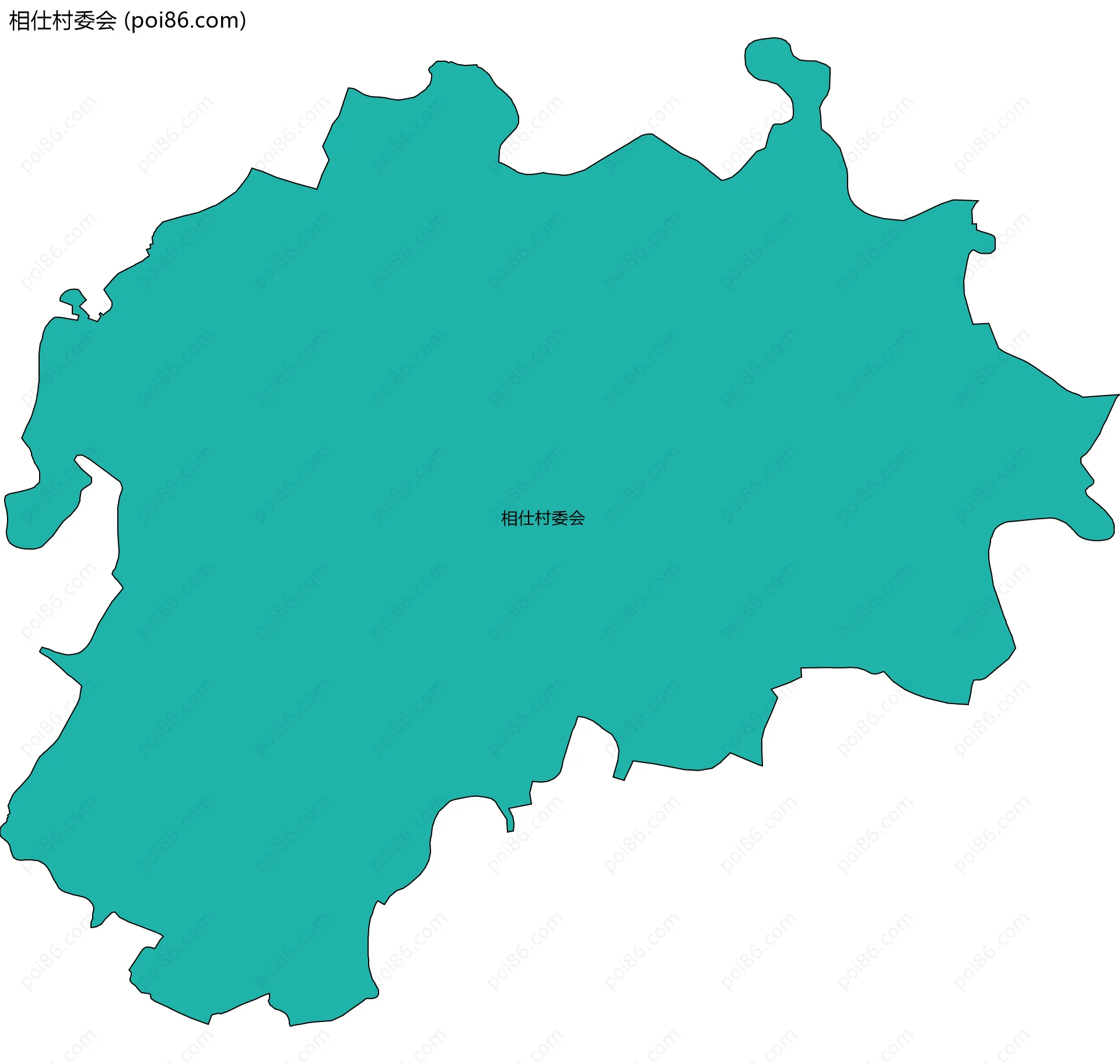 相仕村委会边界地图