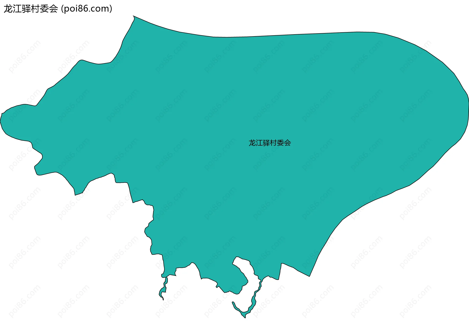 龙江驿村委会边界地图