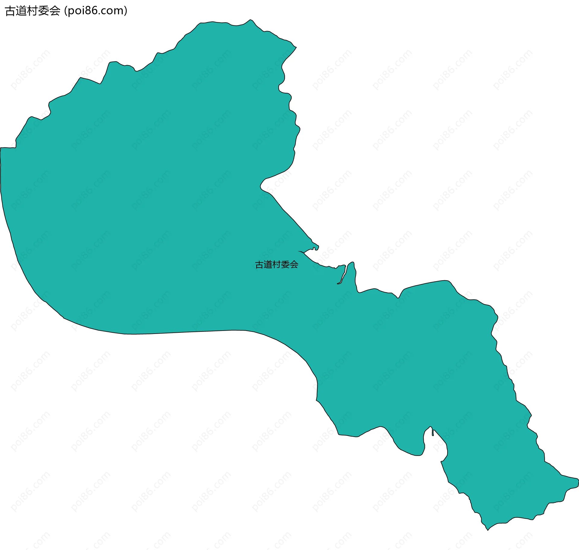 古道村委会边界地图