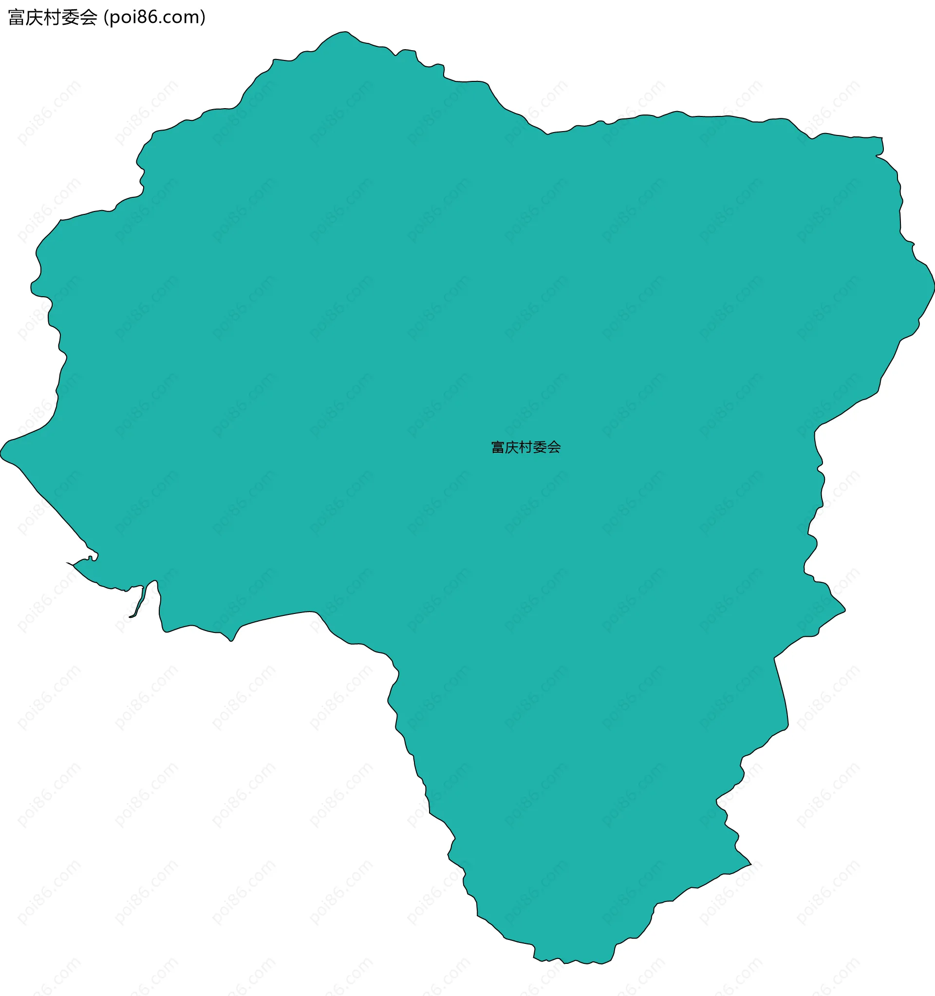 富庆村委会边界地图