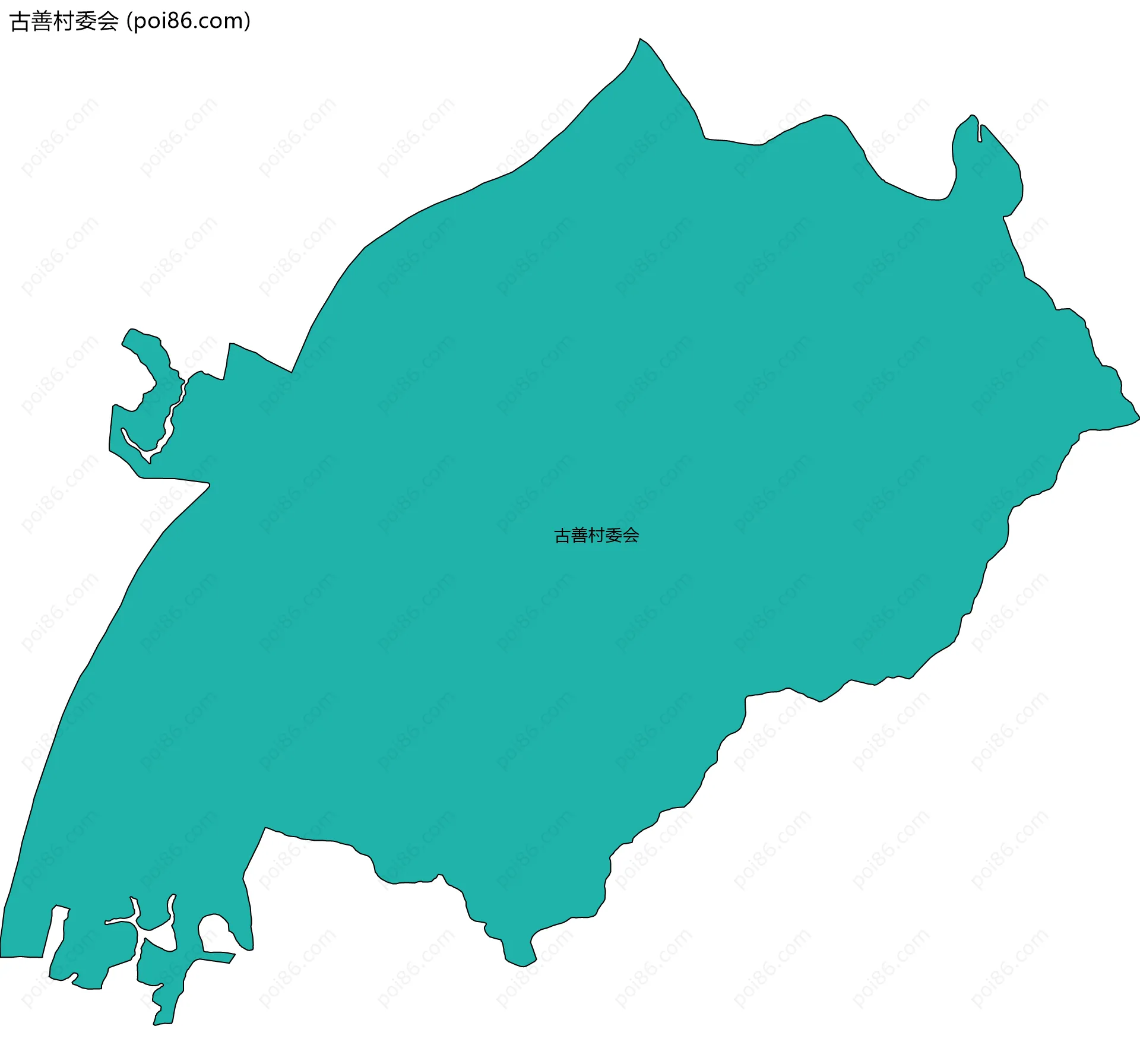 古善村委会边界地图