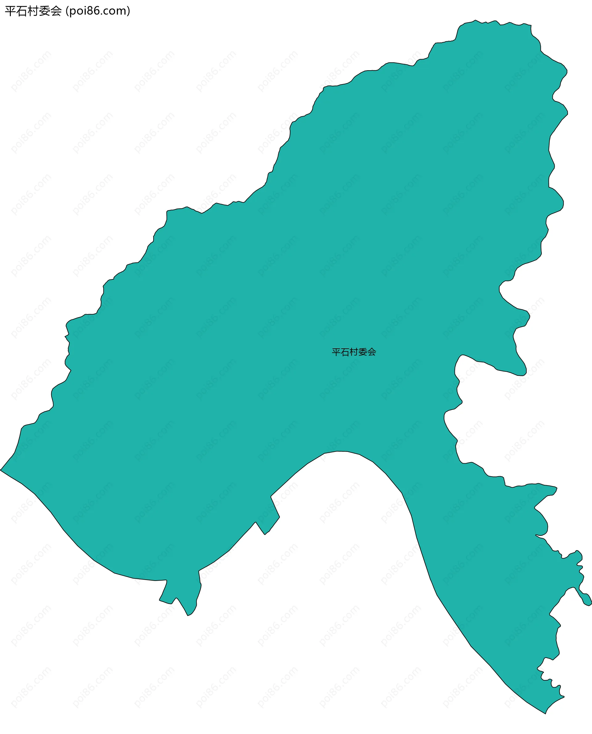 平石村委会边界地图