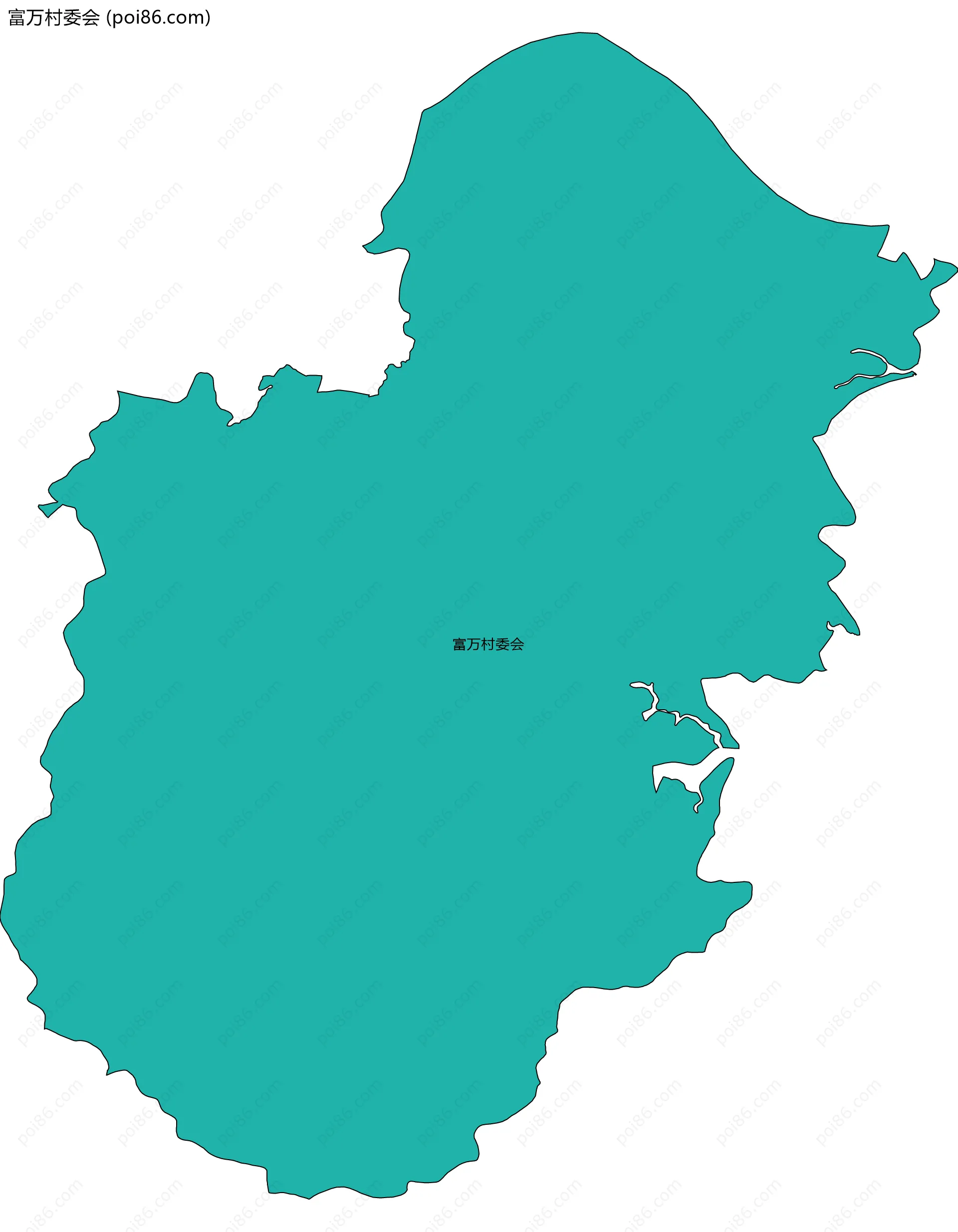 富万村委会边界地图