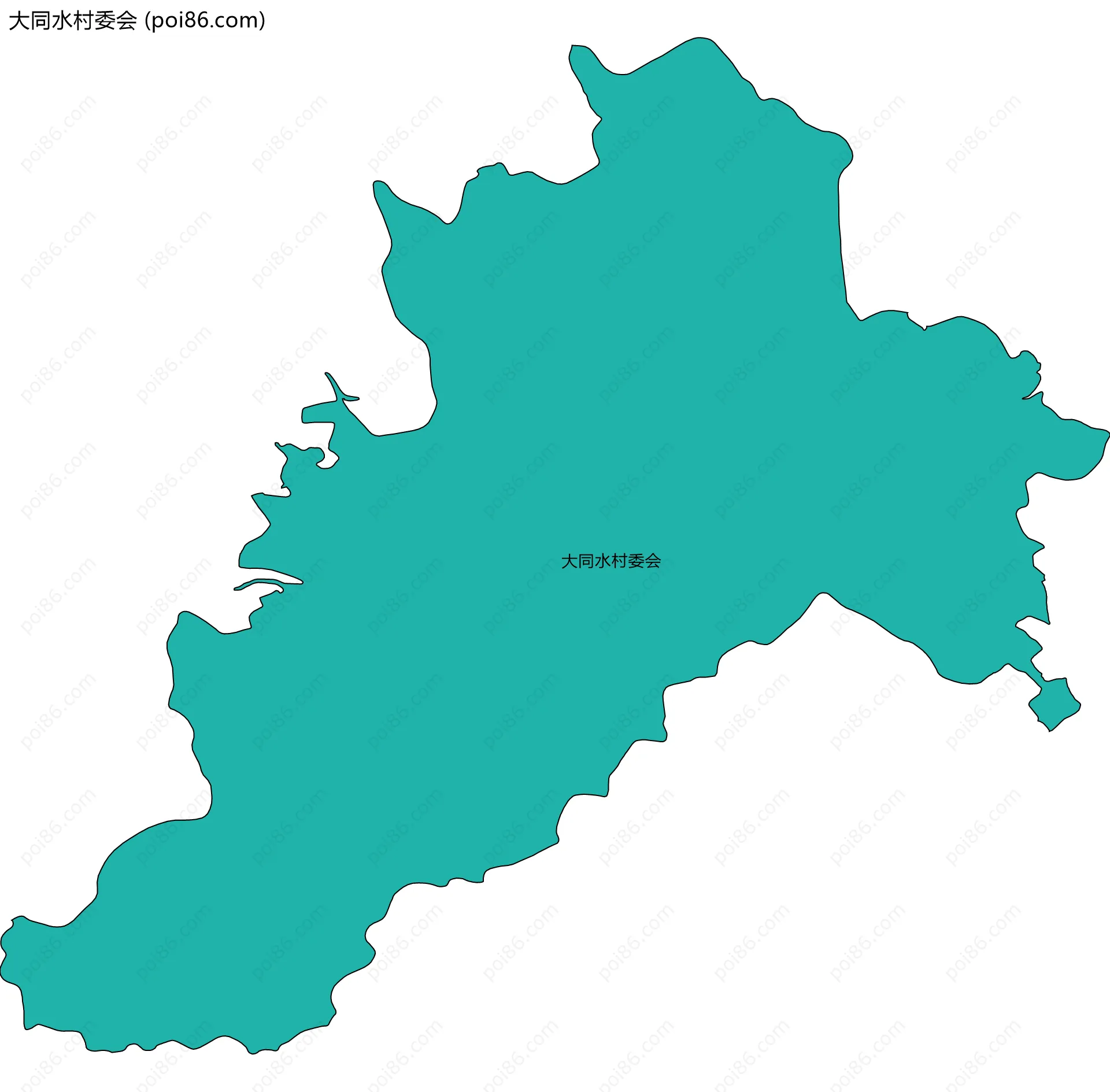 大同水村委会边界地图