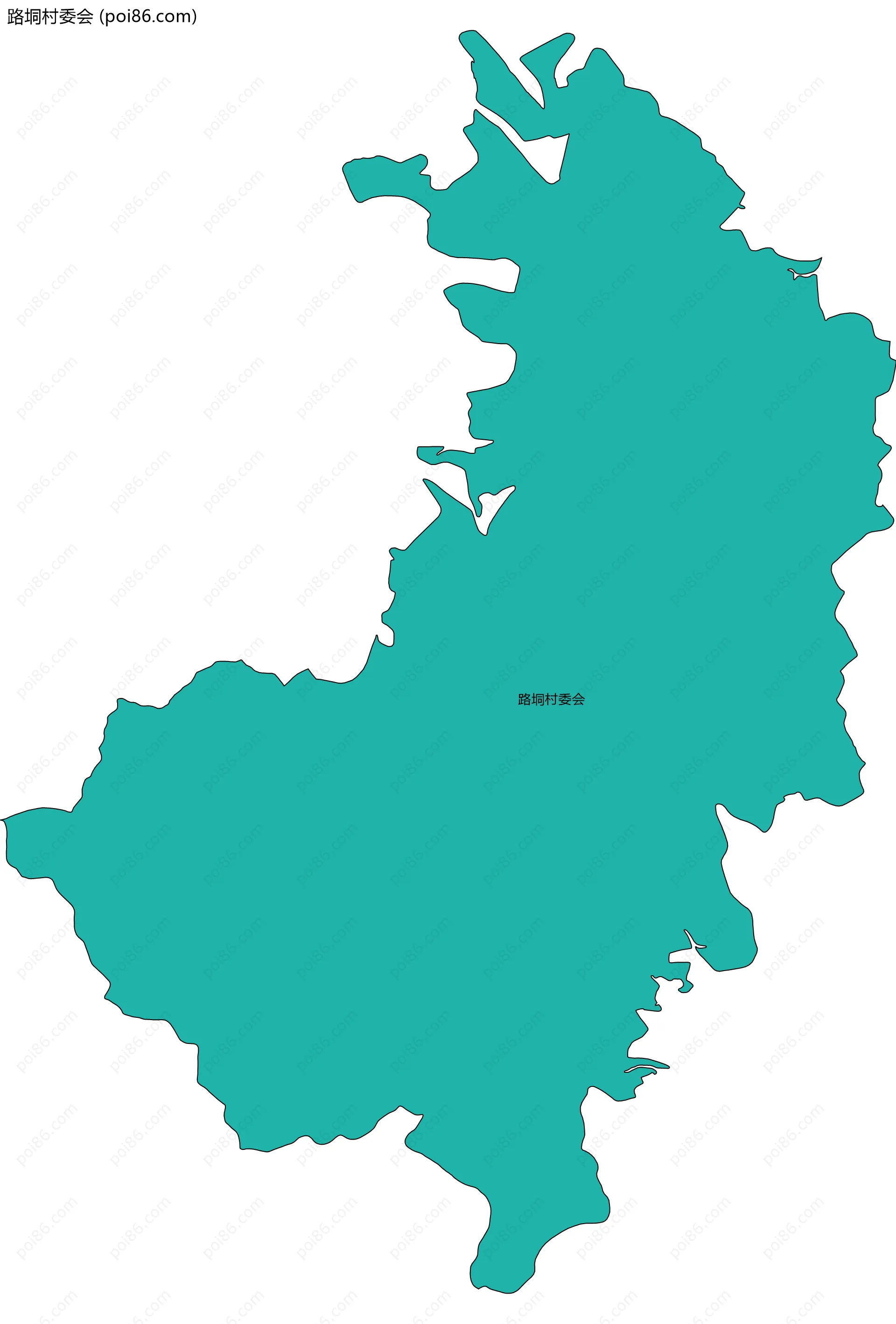 路垌村委会边界地图