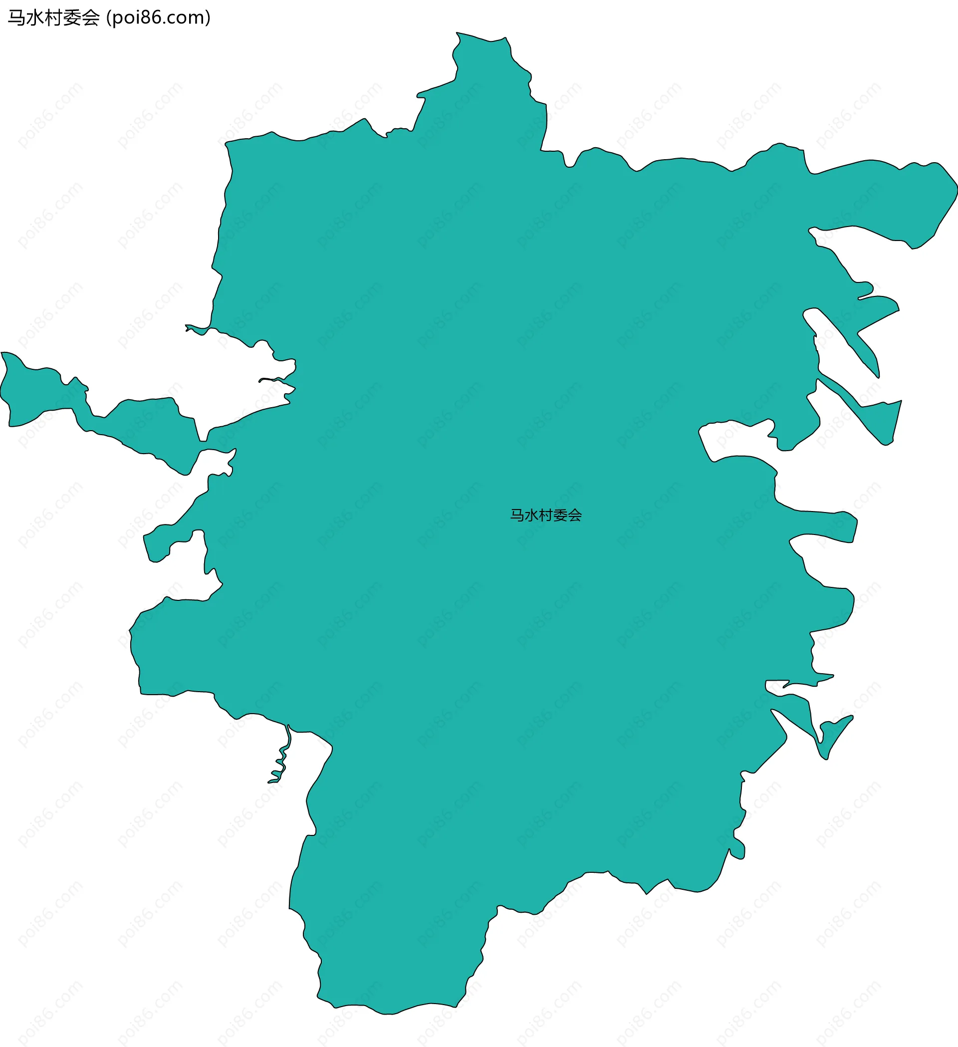 马水村委会边界地图