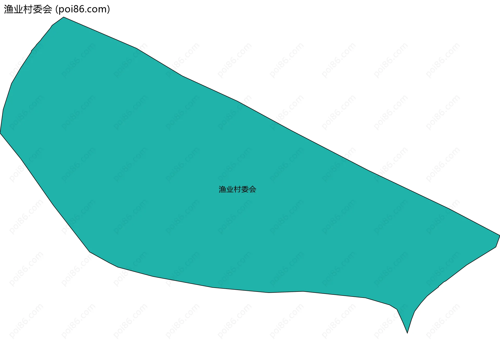 渔业村委会边界地图