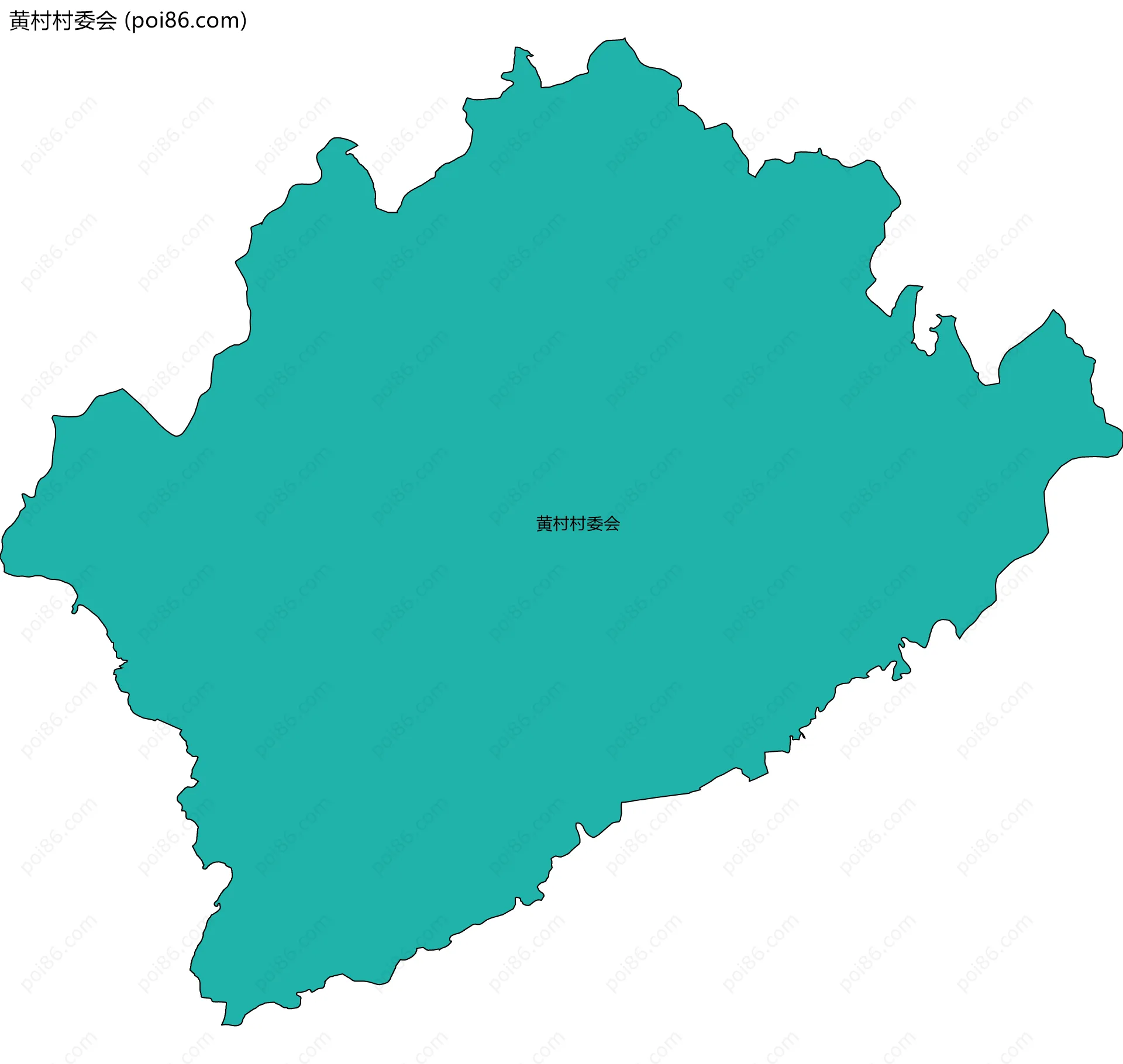 黄村村委会边界地图