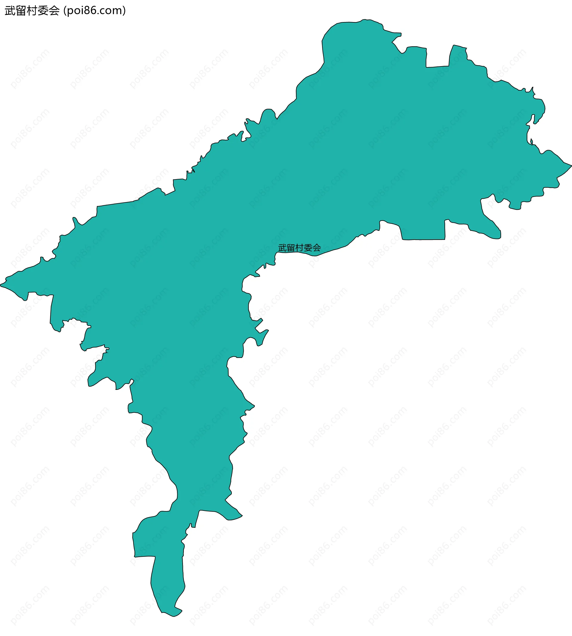 武留村委会边界地图