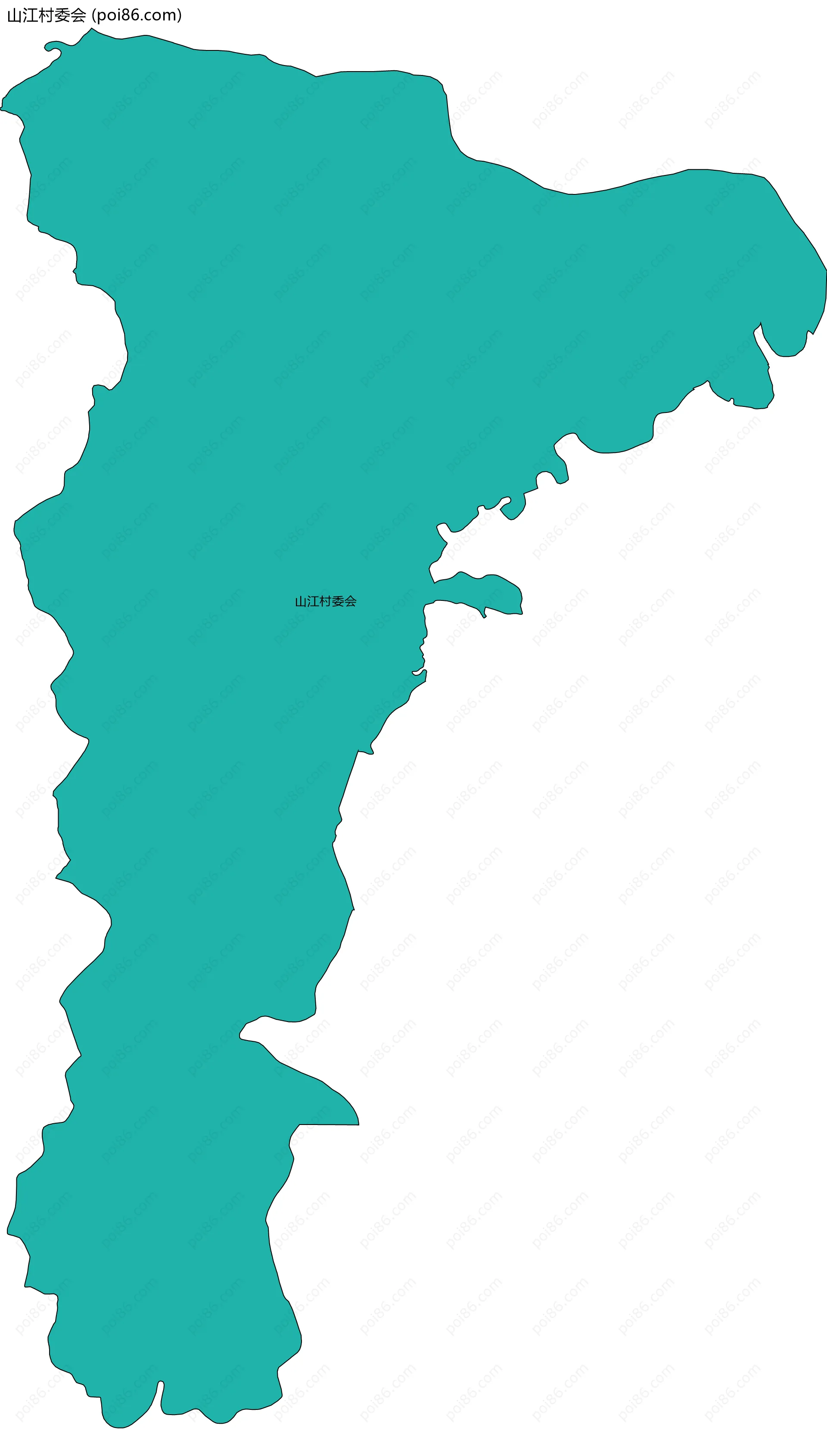 山江村委会边界地图