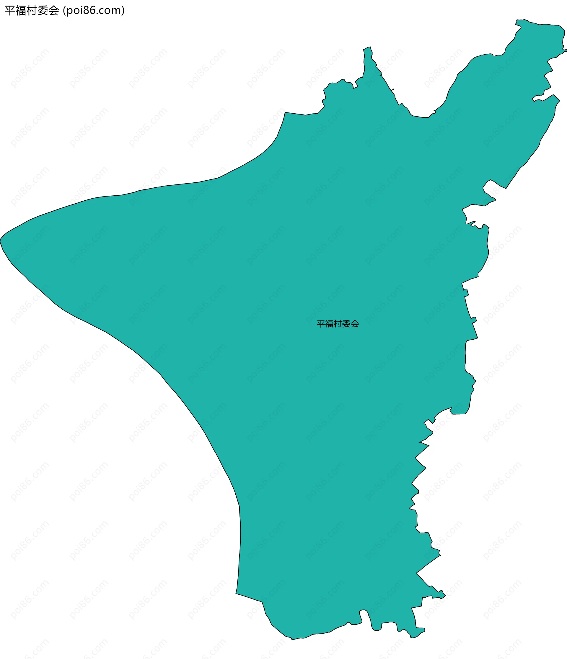 平福村委会边界地图