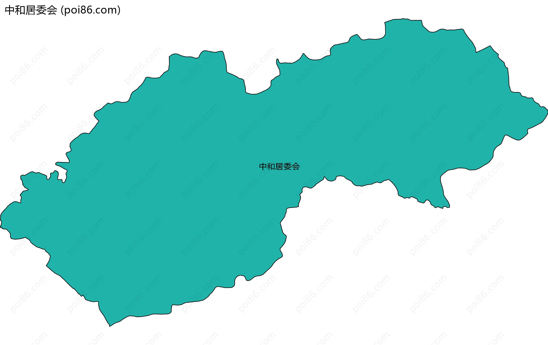 中和居委会边界地图