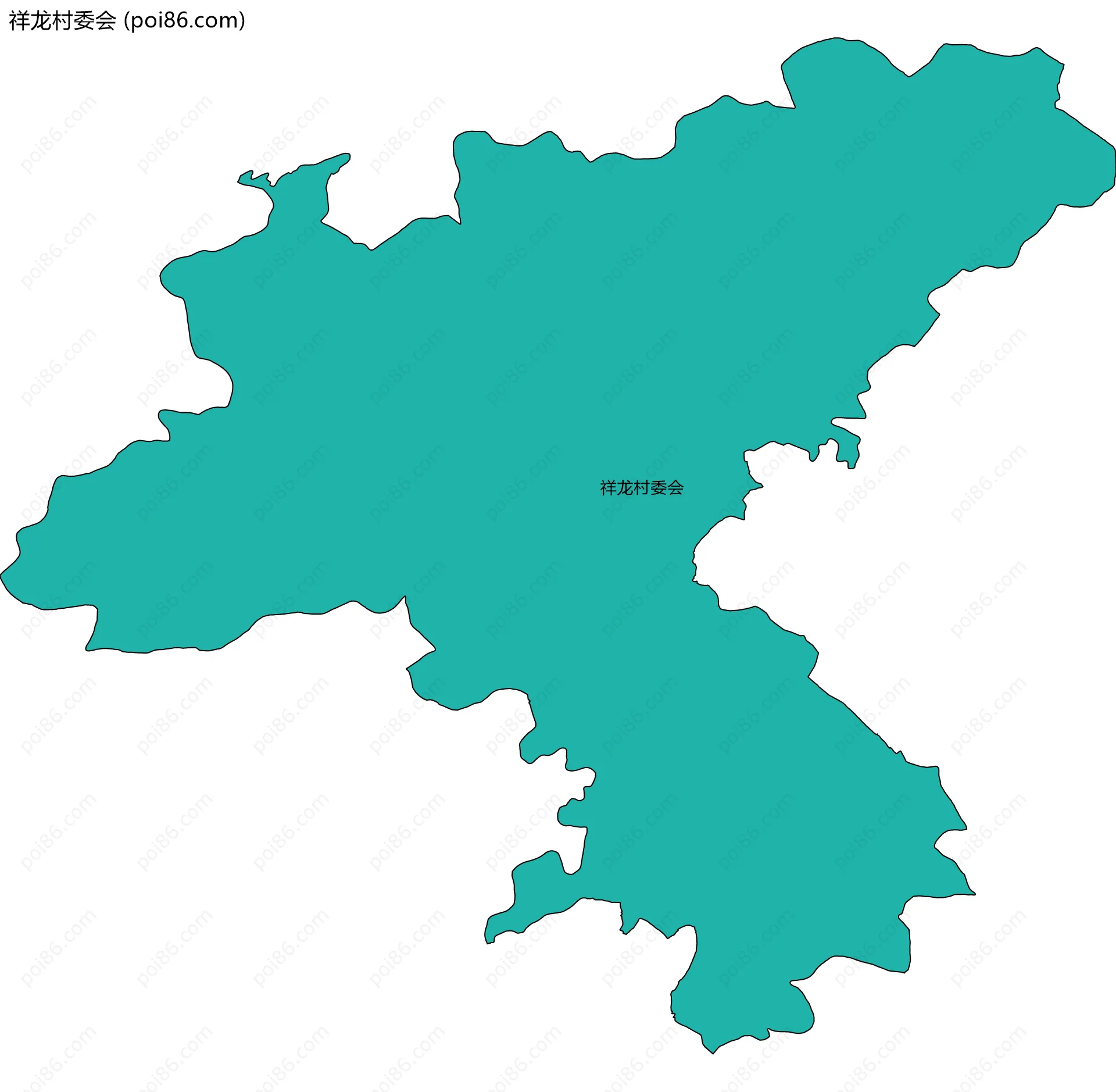 祥龙村委会边界地图