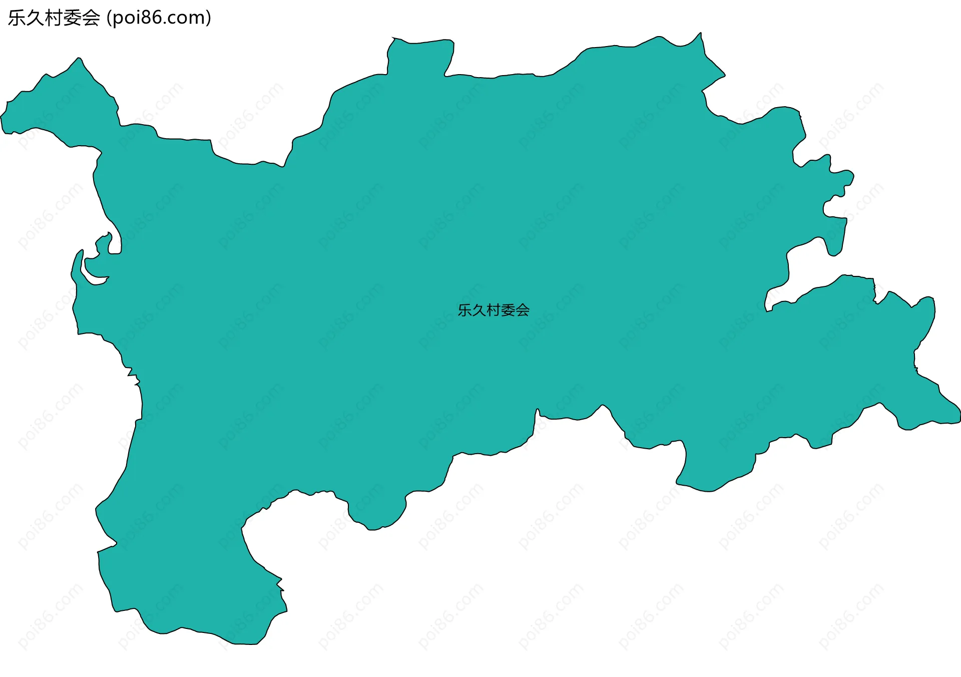 乐久村委会边界地图