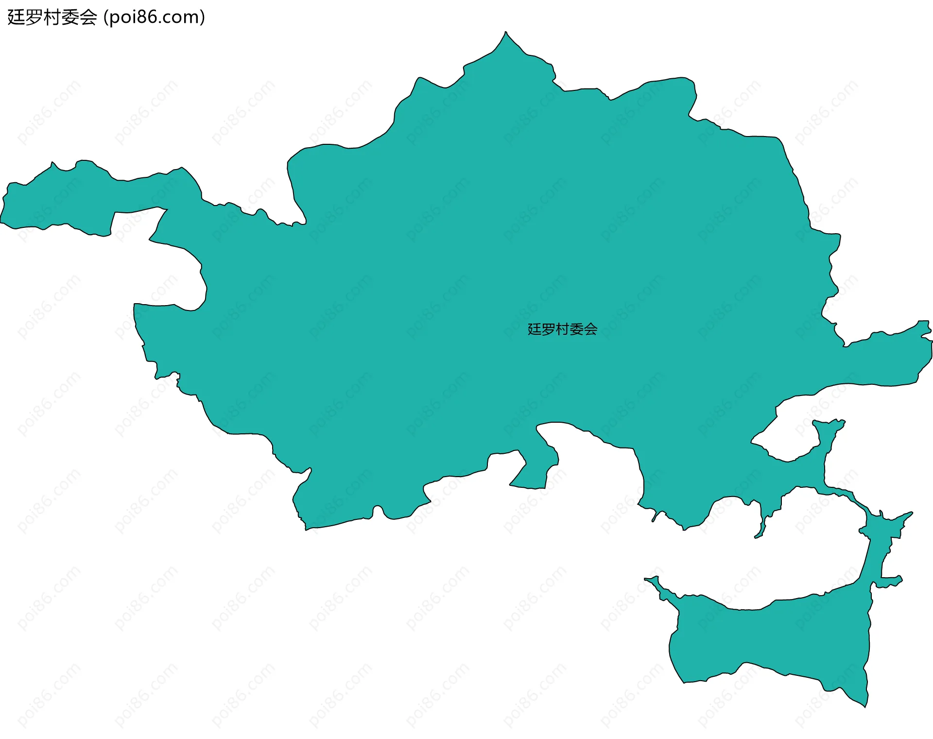 廷罗村委会边界地图