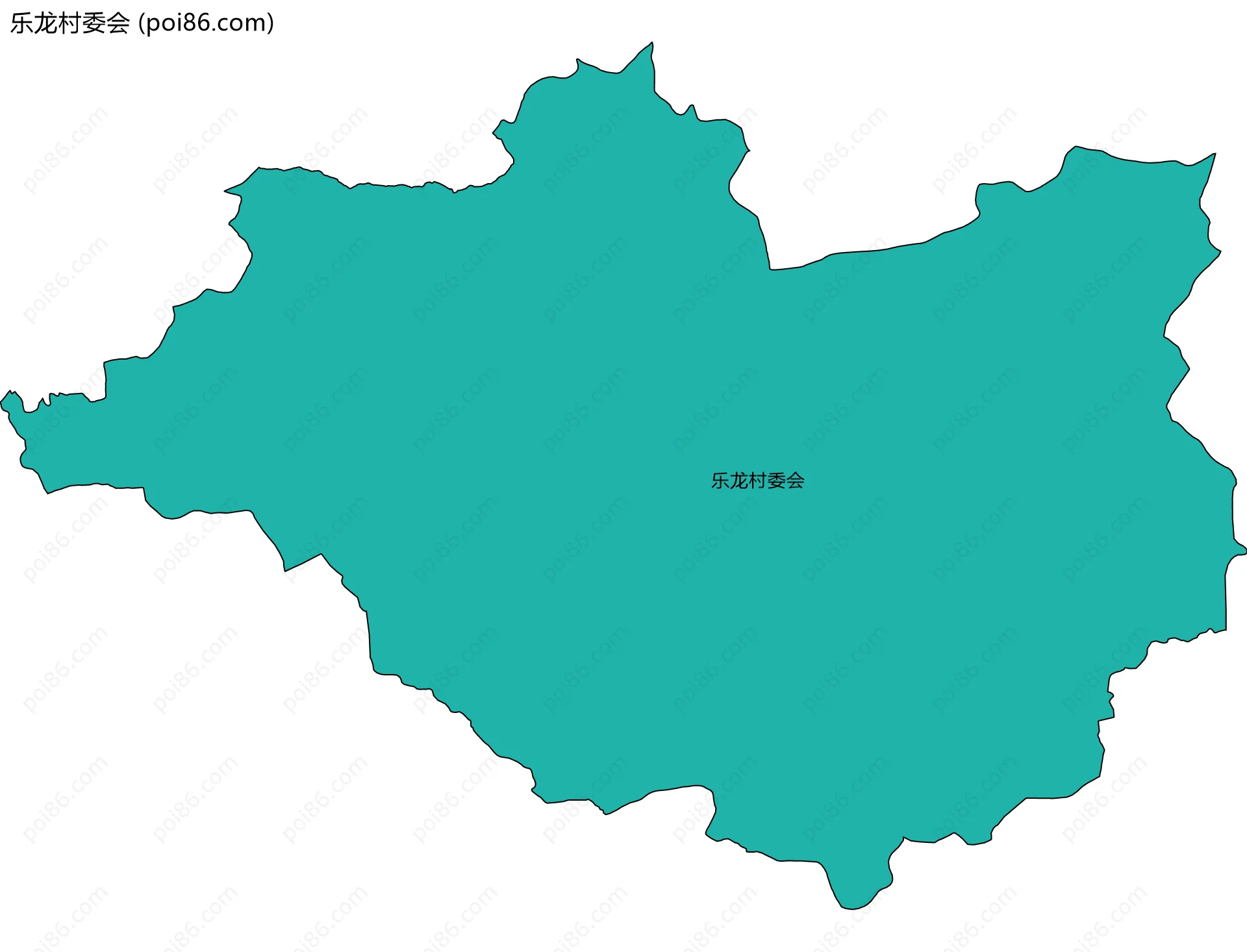 乐龙村委会边界地图