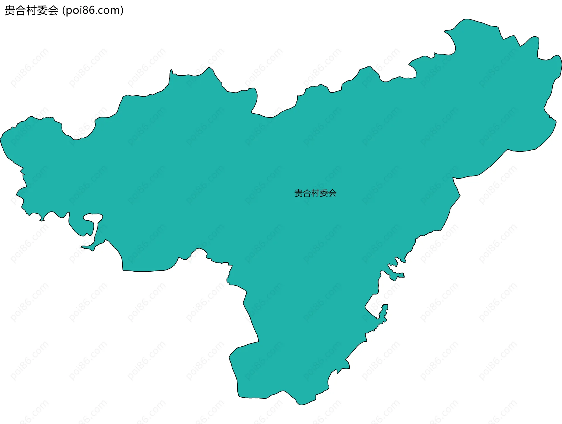 贵合村委会边界地图