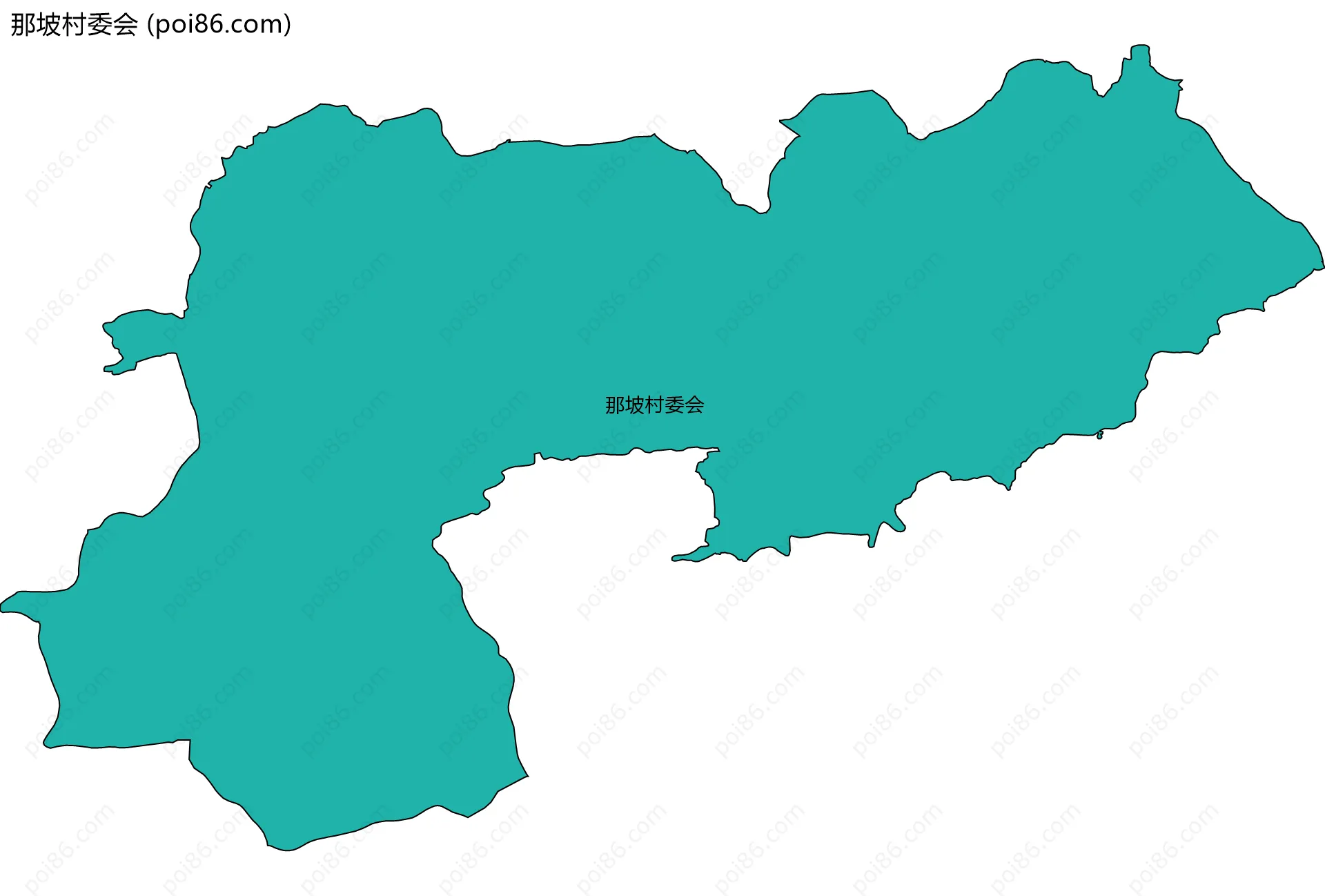 那坡村委会边界地图