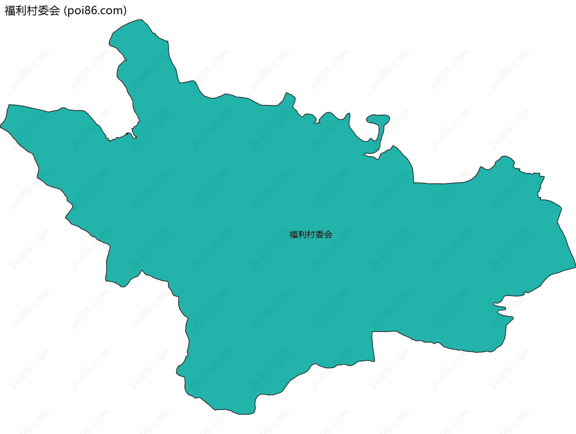 福利村委会边界地图