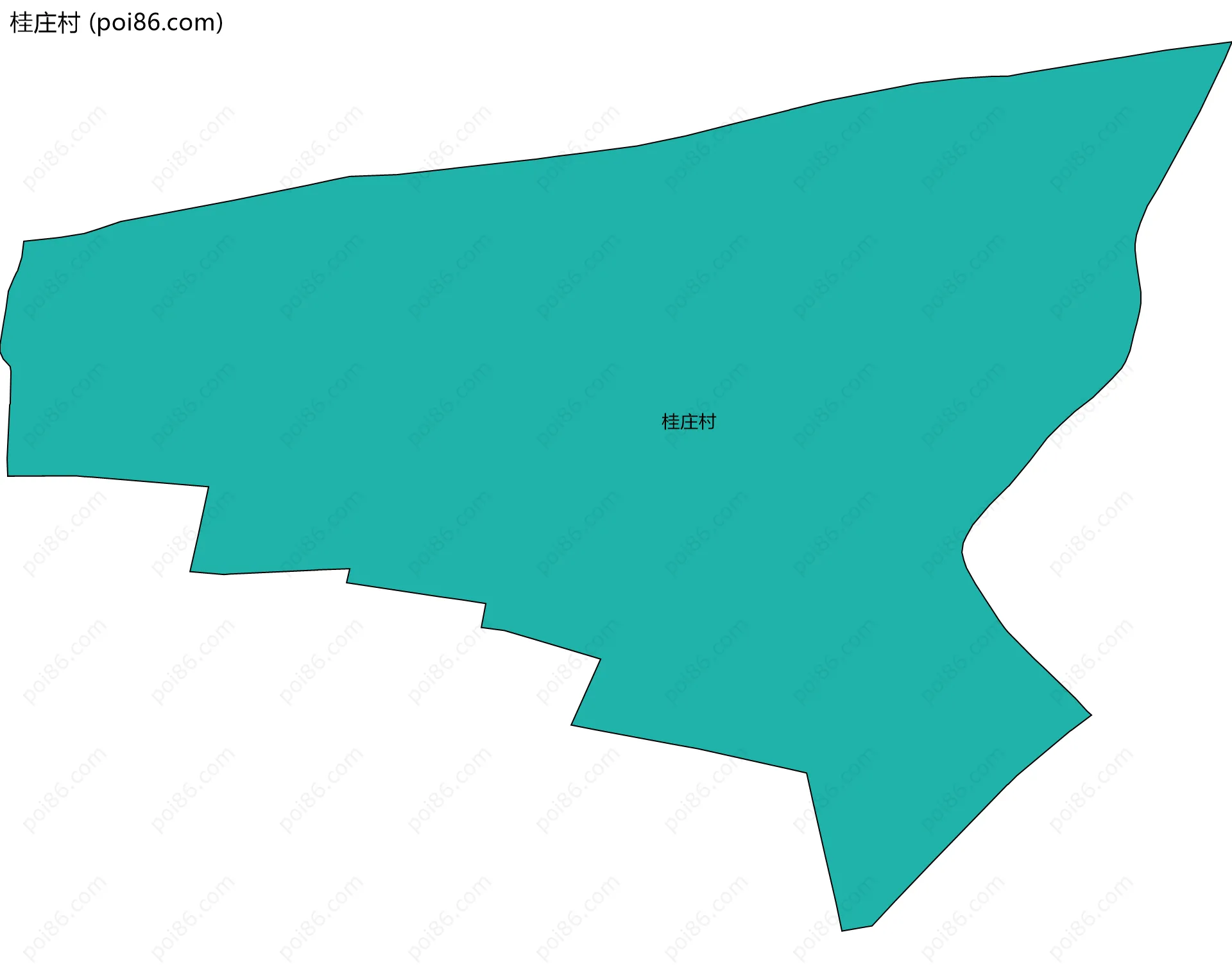 桂庄村边界地图