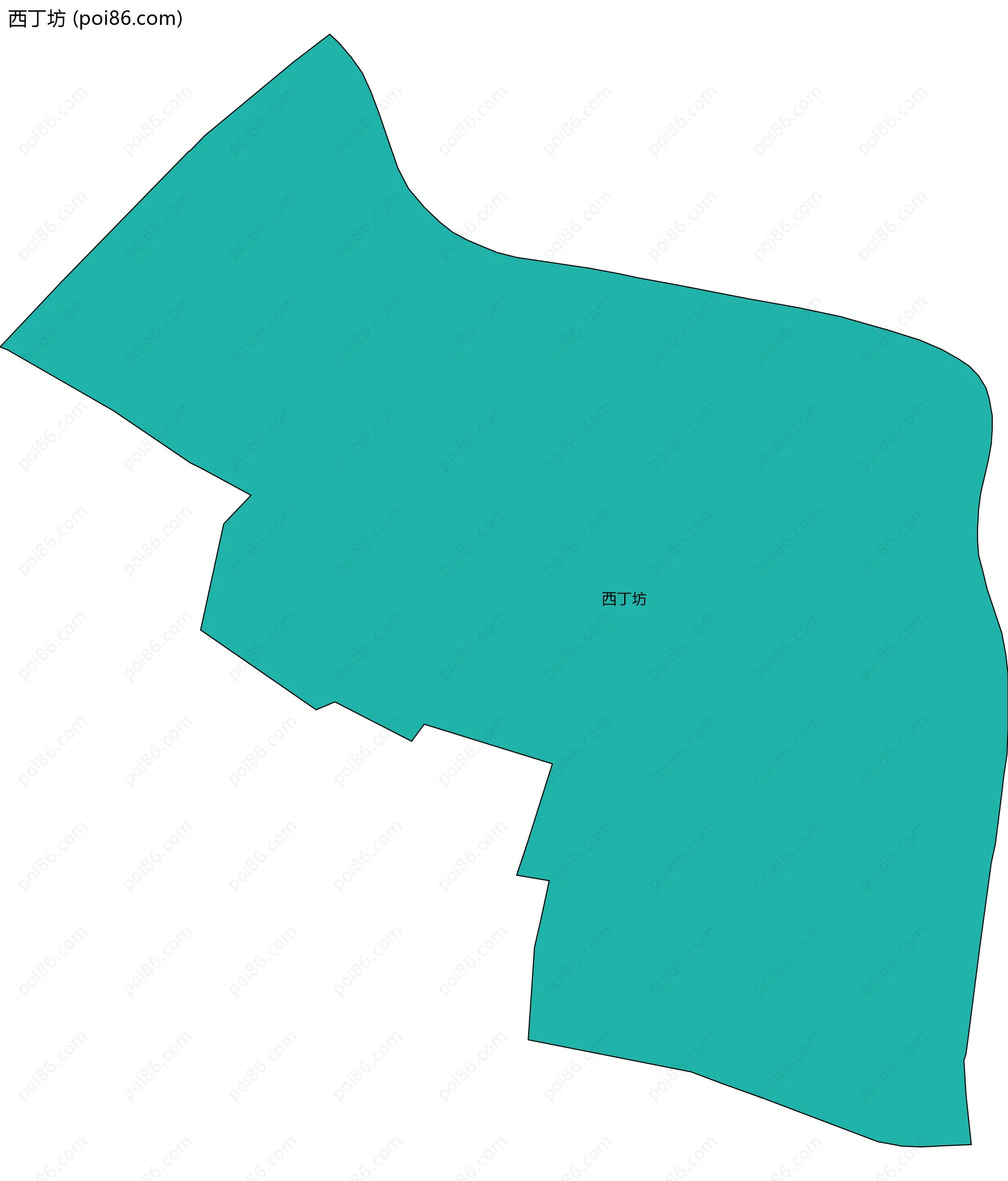 西丁坊边界地图