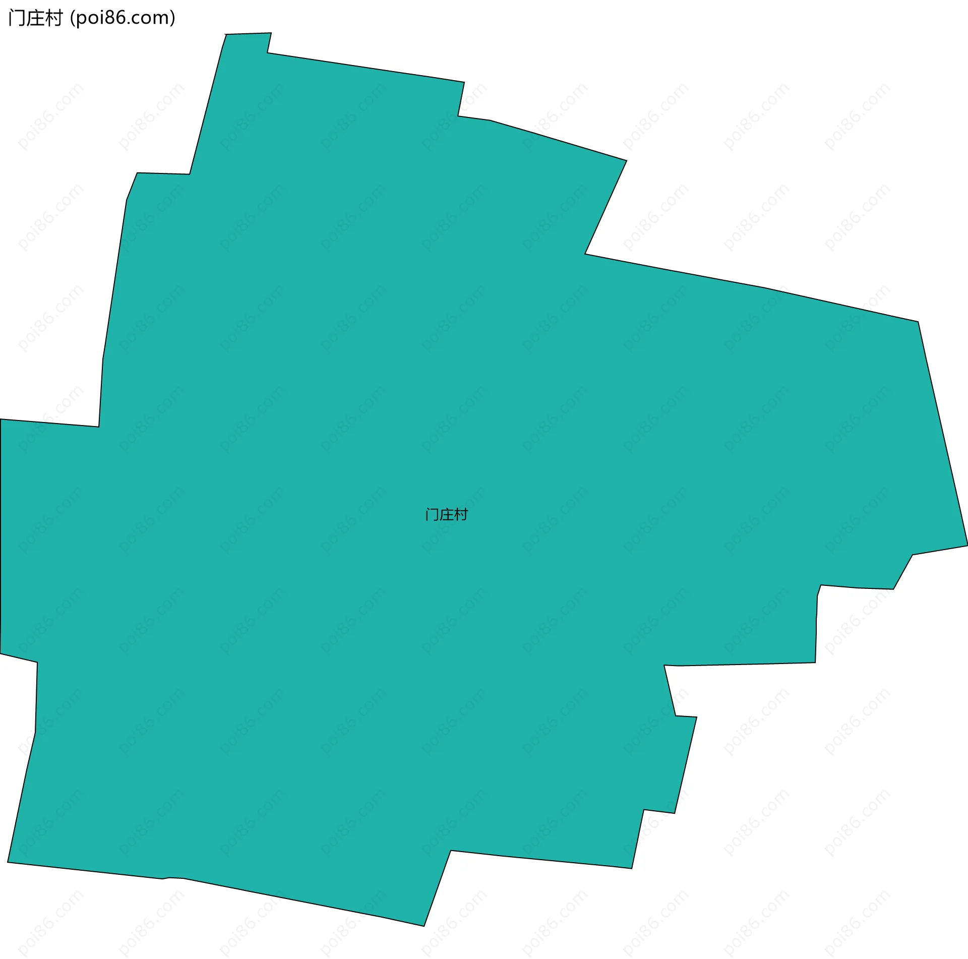 门庄村边界地图