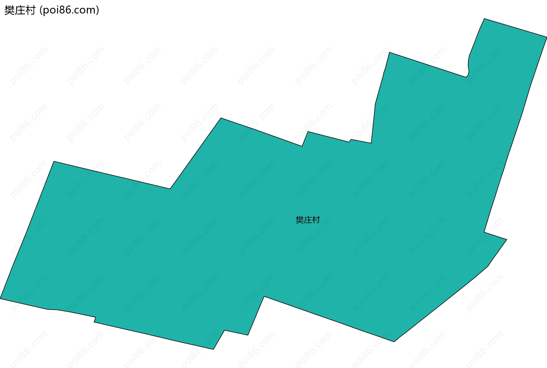 樊庄村边界地图