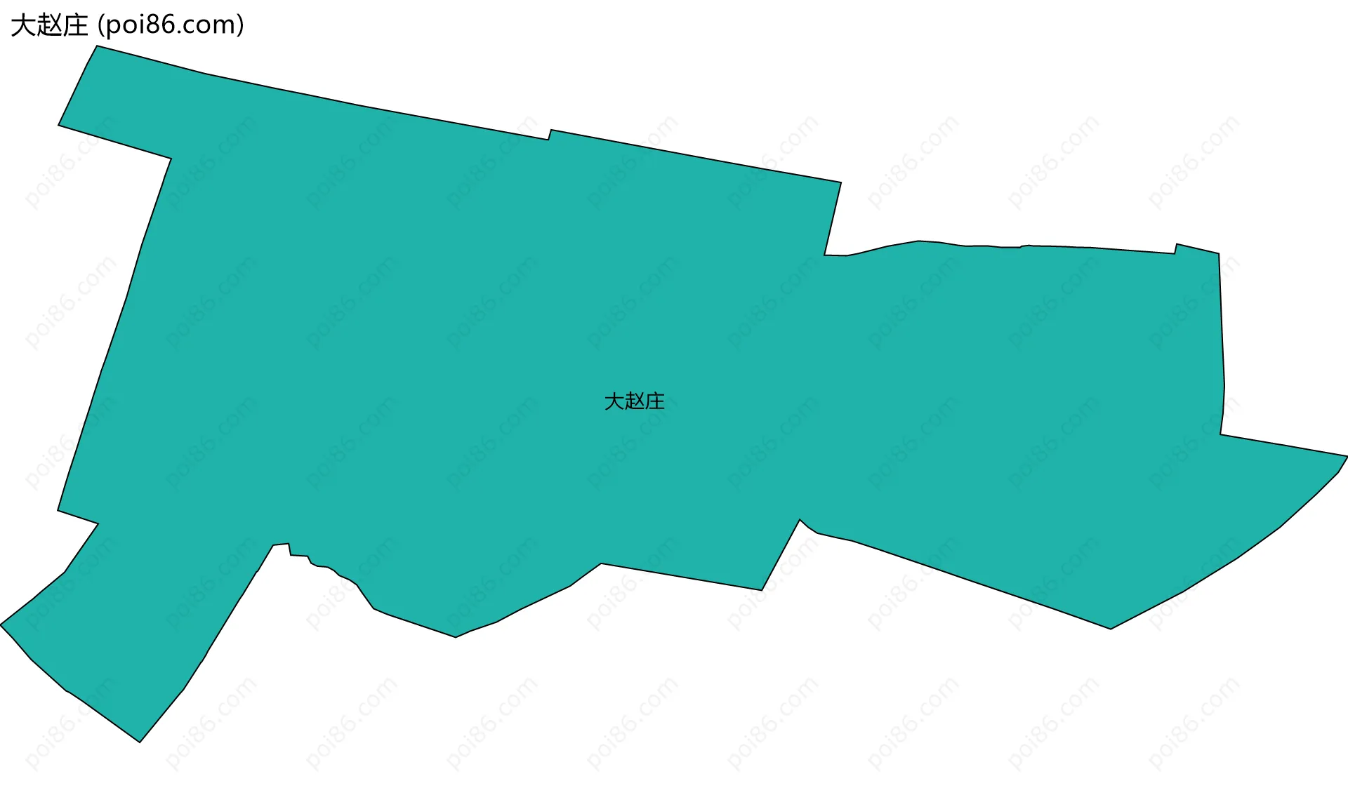 大赵庄边界地图