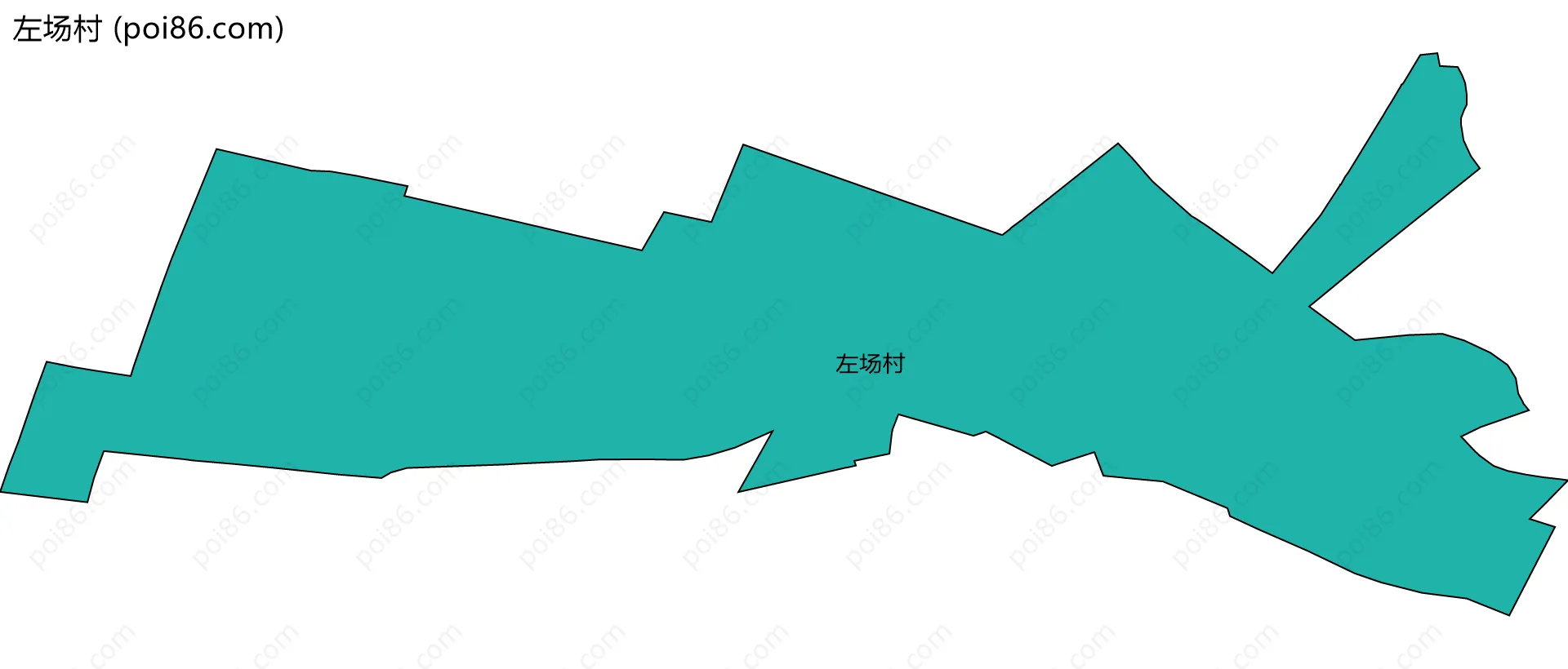 左场村边界地图