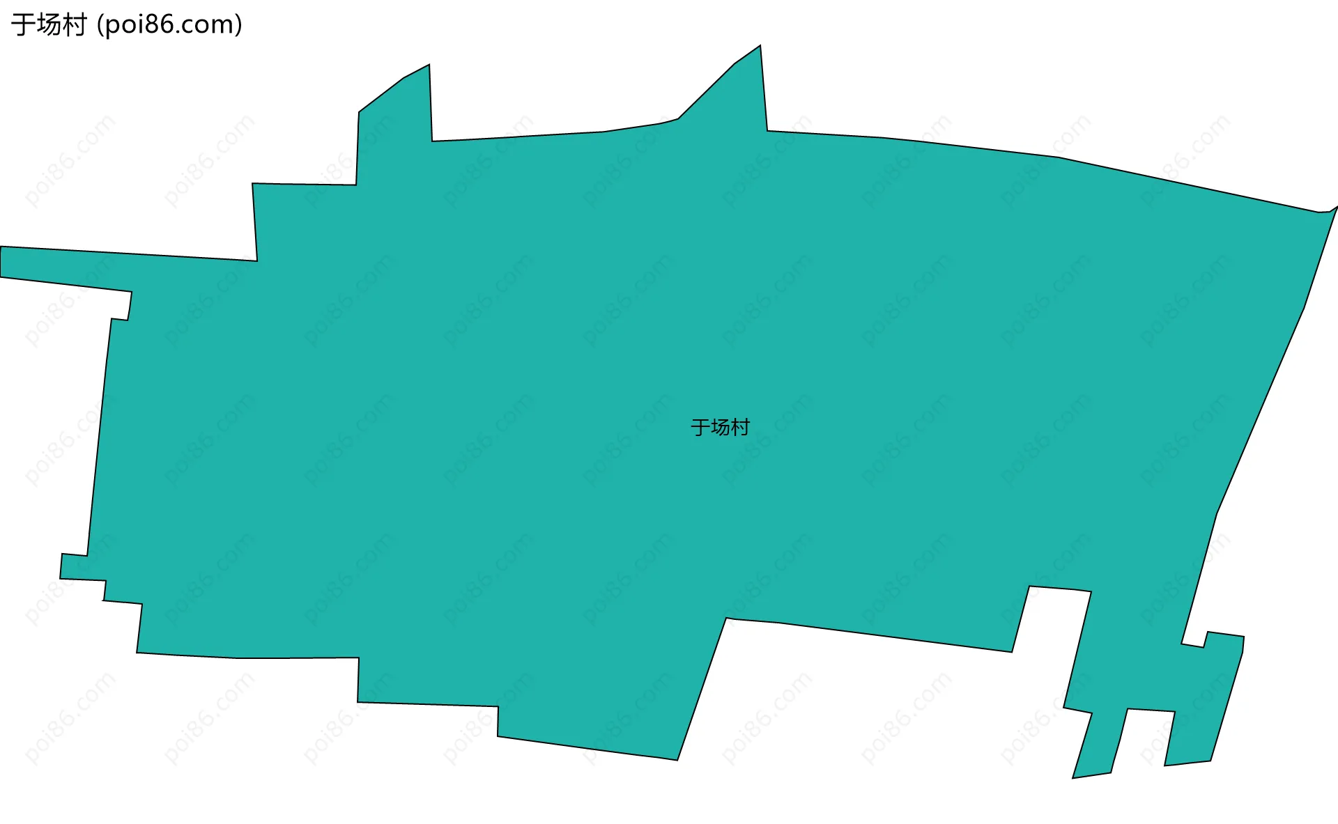 于场村边界地图