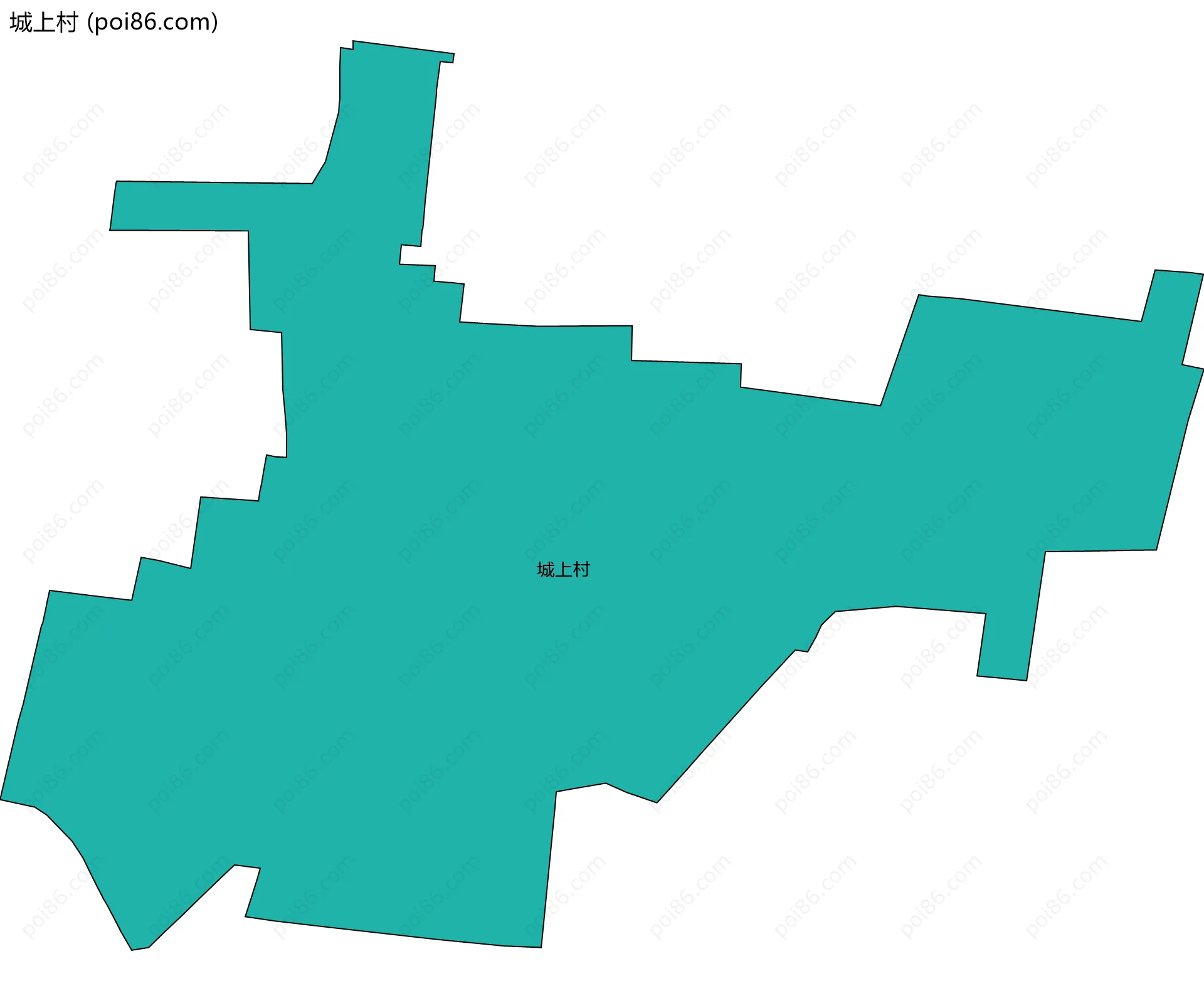 城上村边界地图