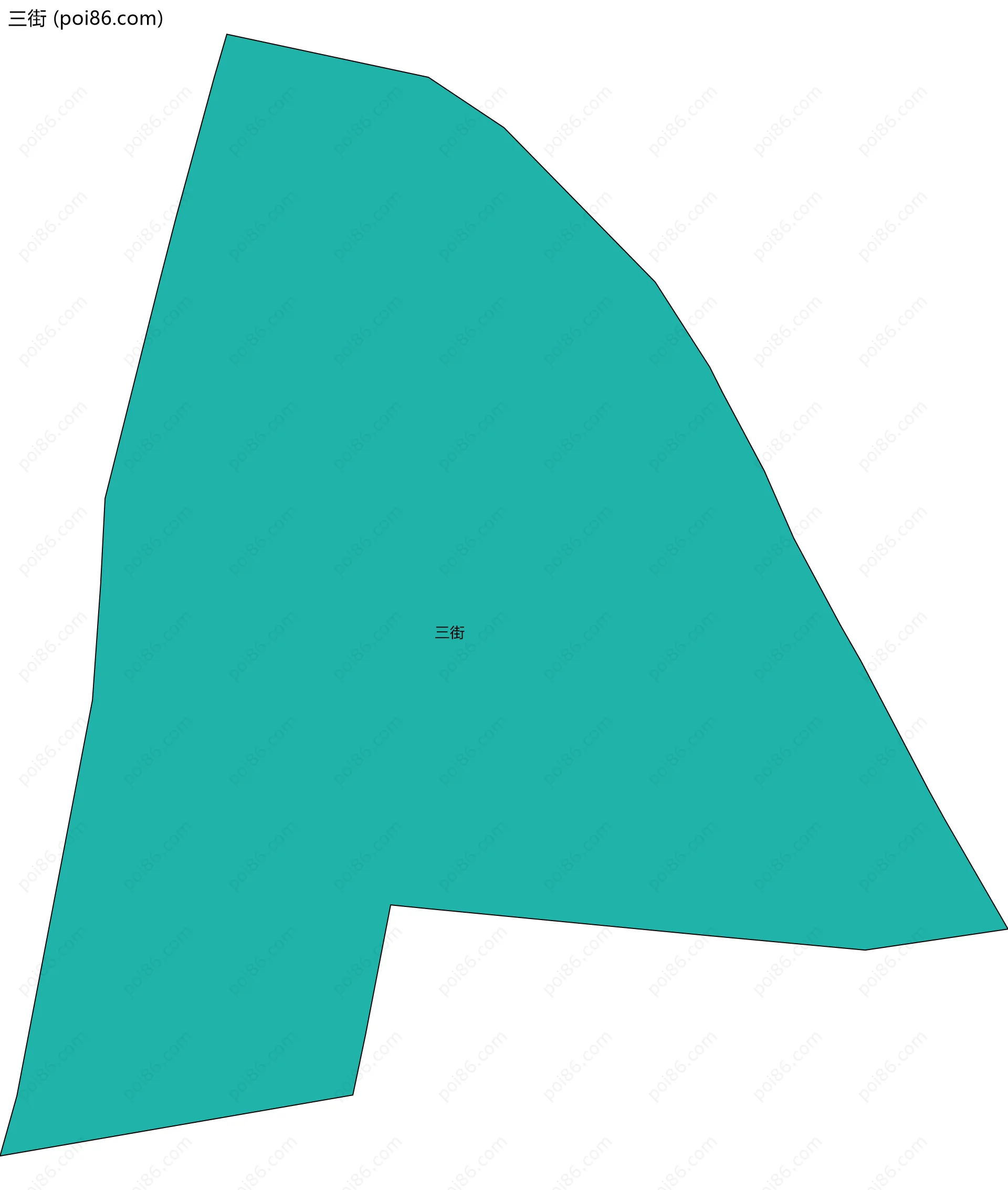 三街边界地图