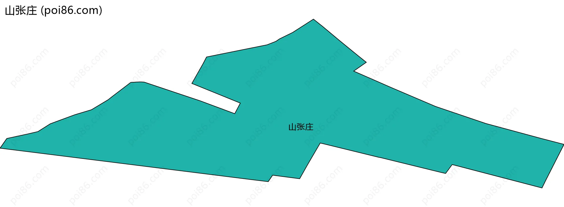 山张庄边界地图