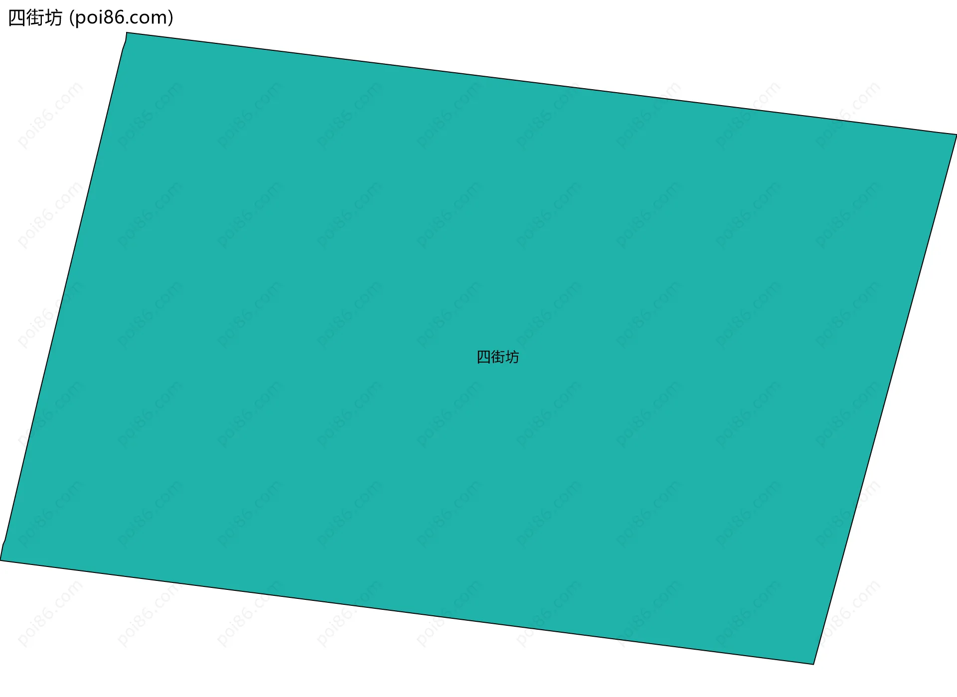 四街坊边界地图