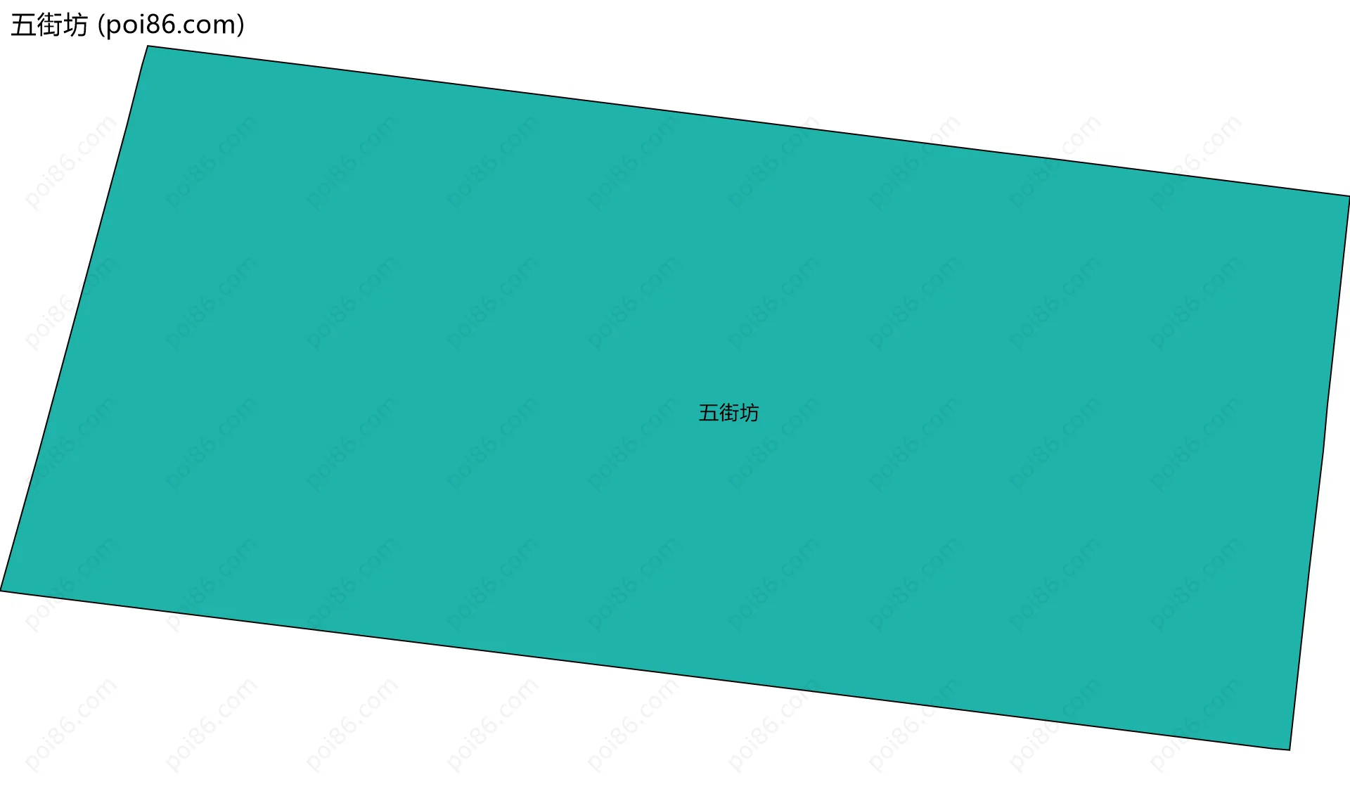 五街坊边界地图