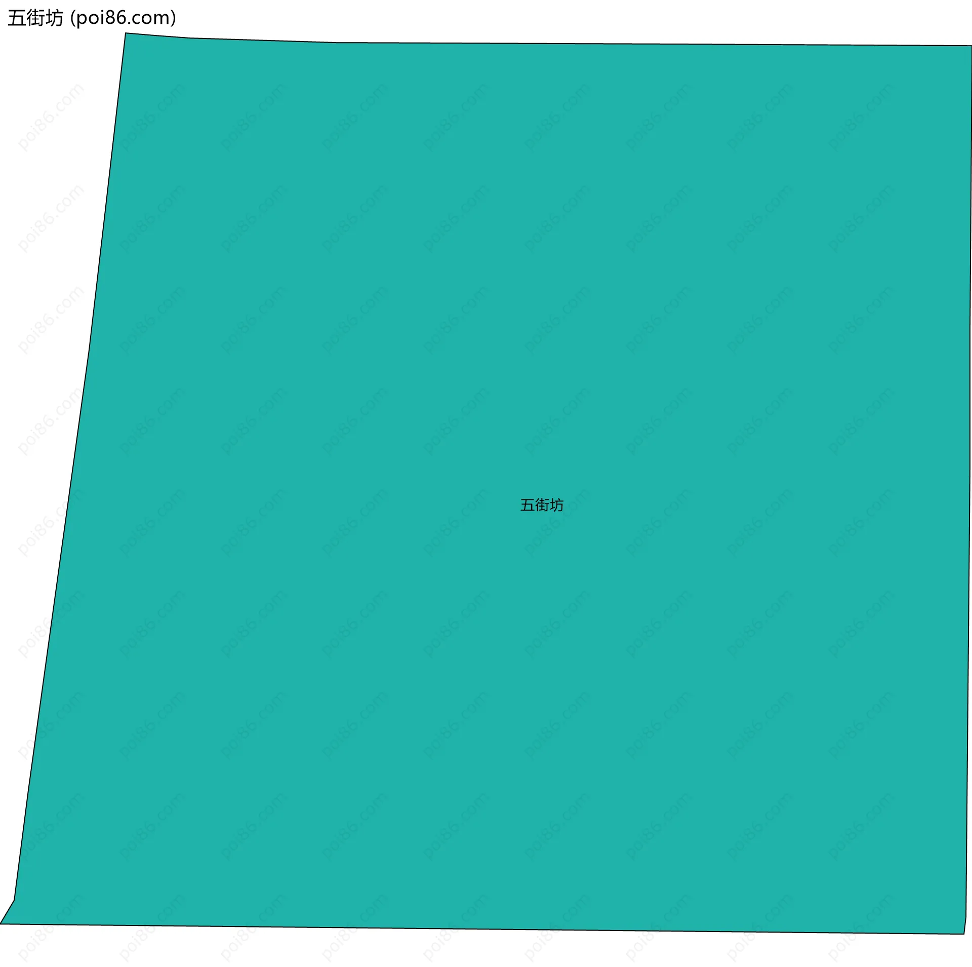 五街坊边界地图
